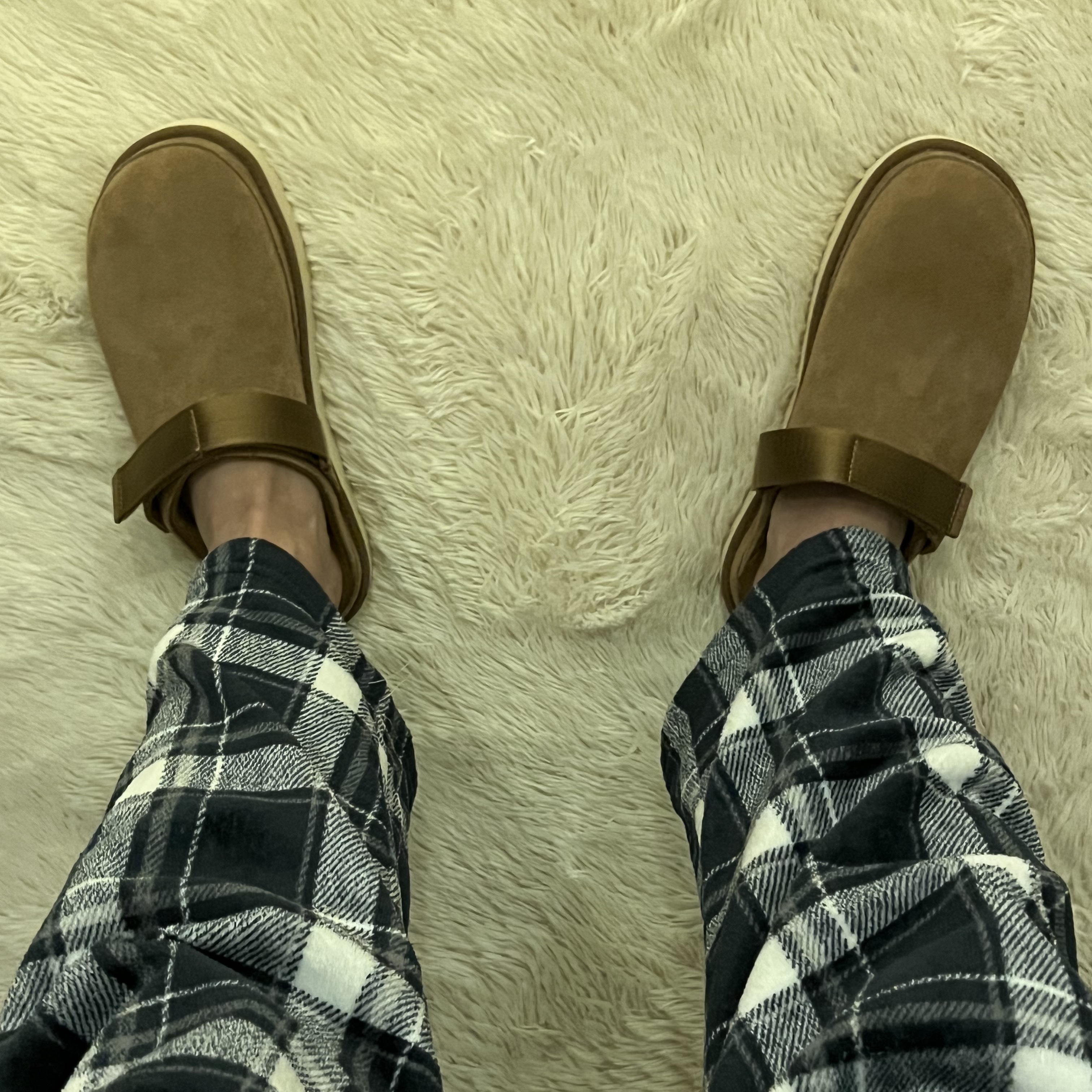 (W) UGG Goldenstar Clog Chestnut 착용 스타일