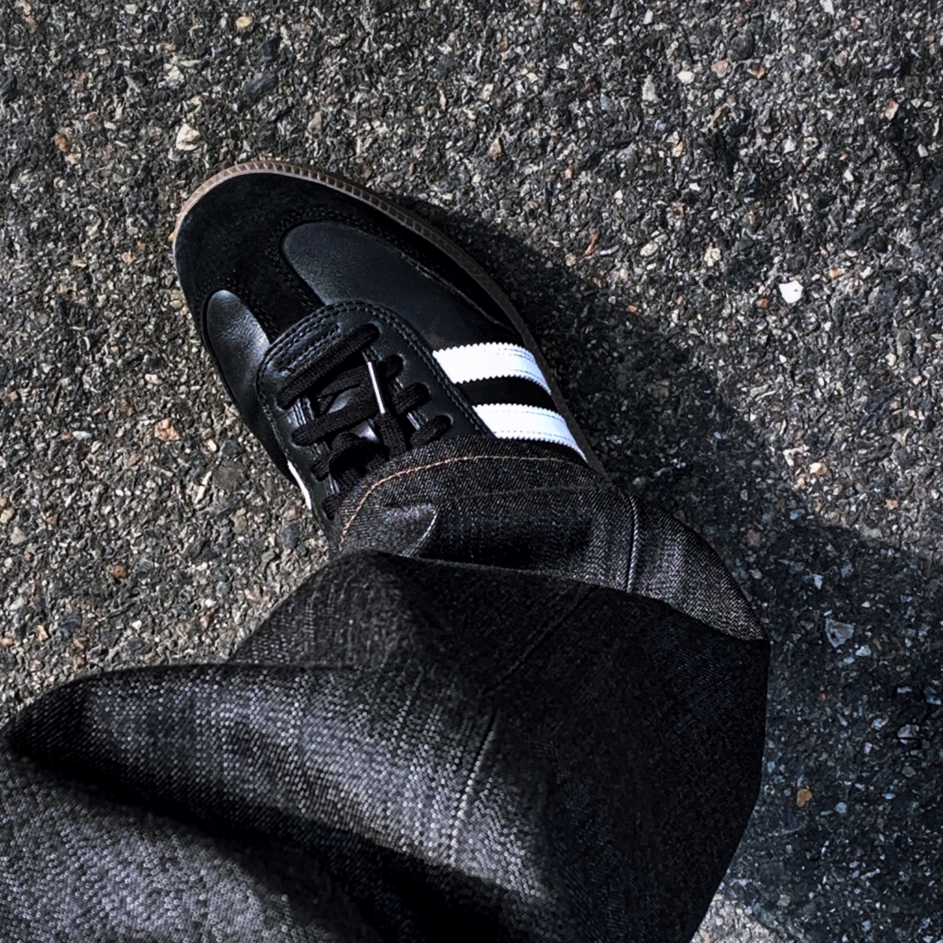 Adidas Samba ADV Black 착용 스타일
