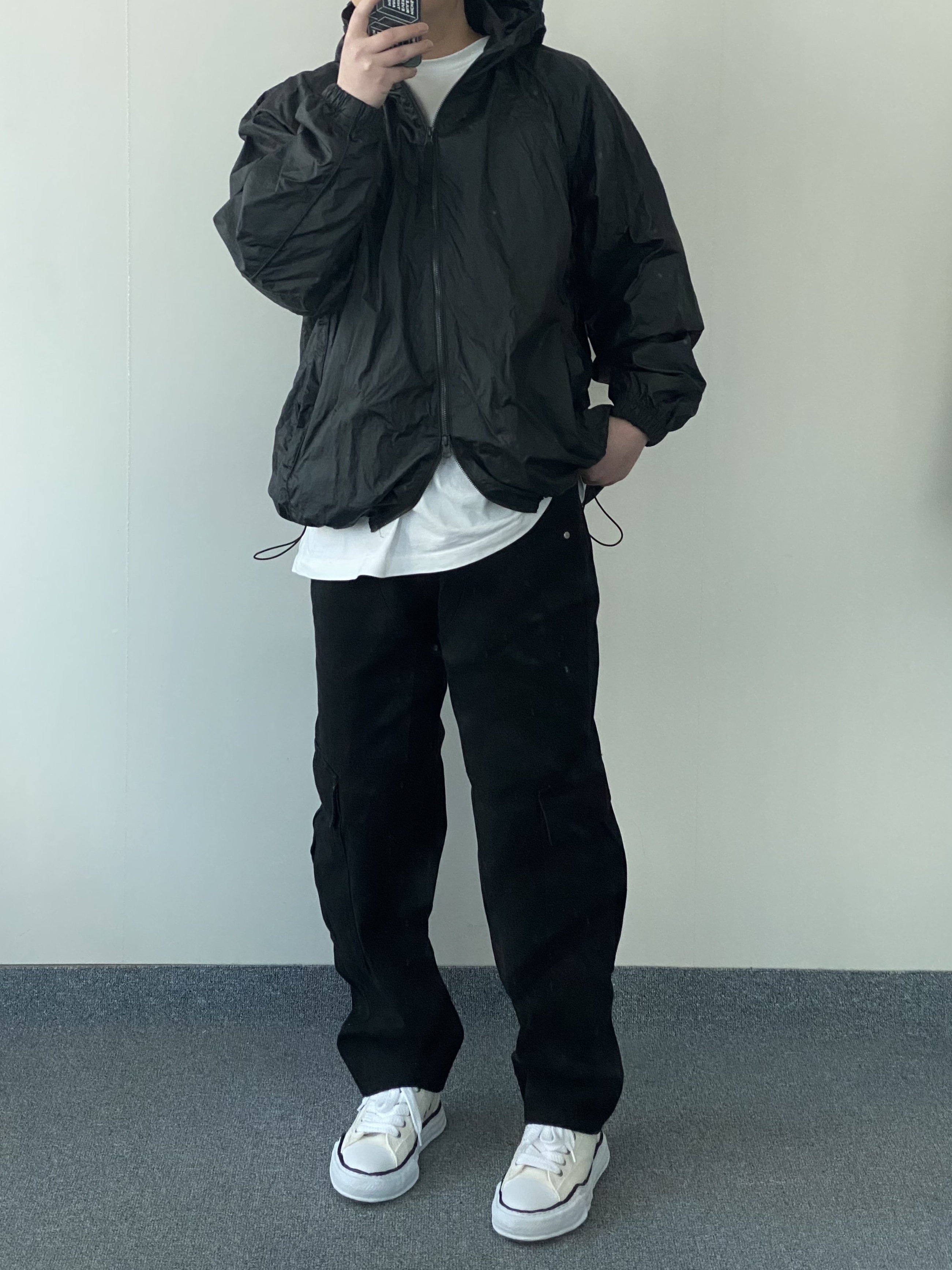 Maison Mihara Yasuhiro Peterson OG Sole Canvas Low Sneakers White 착용 스타일 - 1