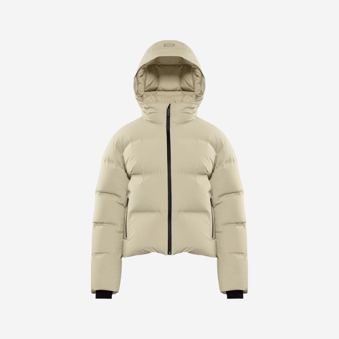 (W) Aritzia The Super Puff Shorty Waterproof Japanese Rainstop Goose Down Puffer Jacket Haze Grey 상세 이미지 1