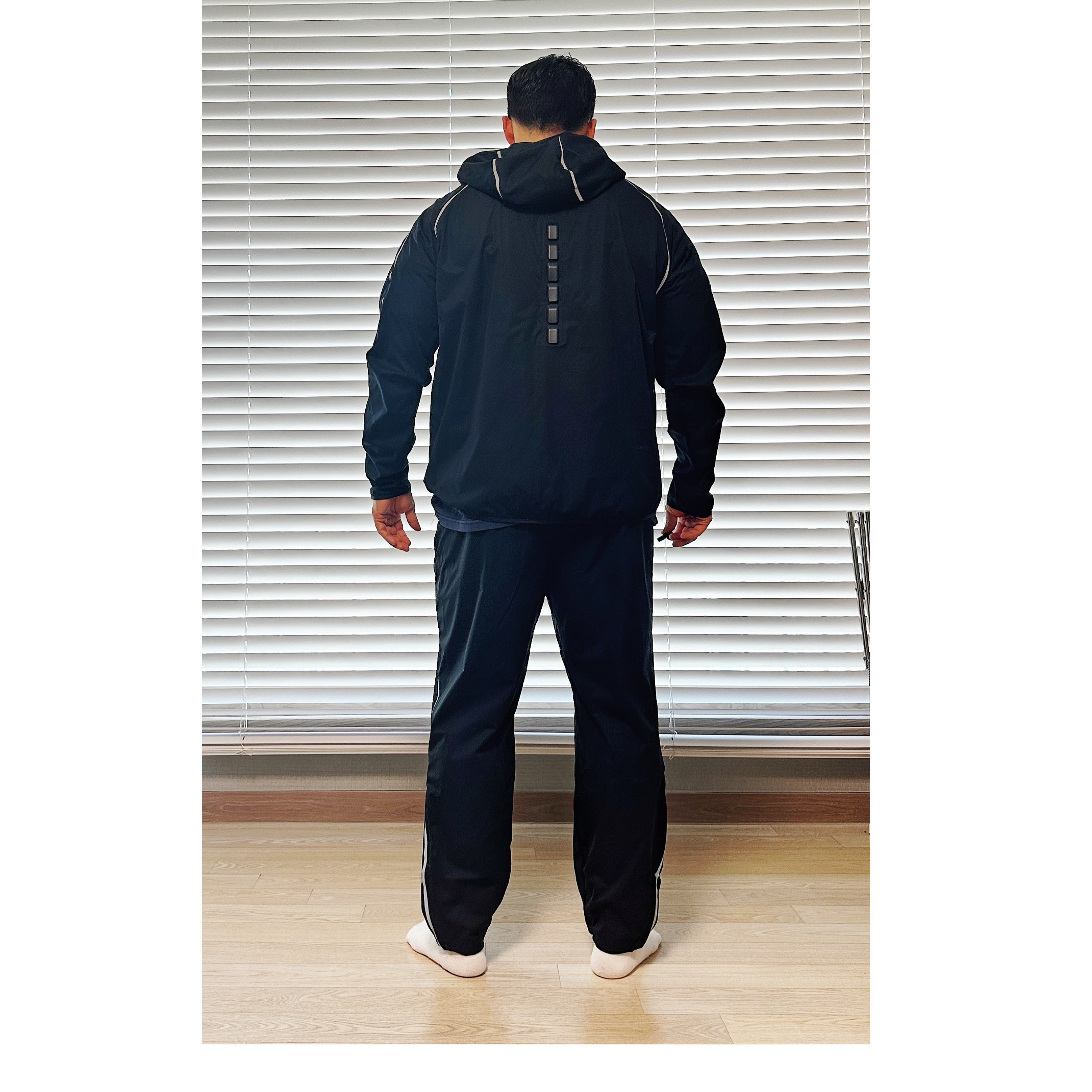 Nike x Drake Nocta Basketball Warmup Pants Black (DV3732-010), Nike x Drake Nocta Basketball Warmup Jacket Black (DV3661-010) 착용 스타일 - 3