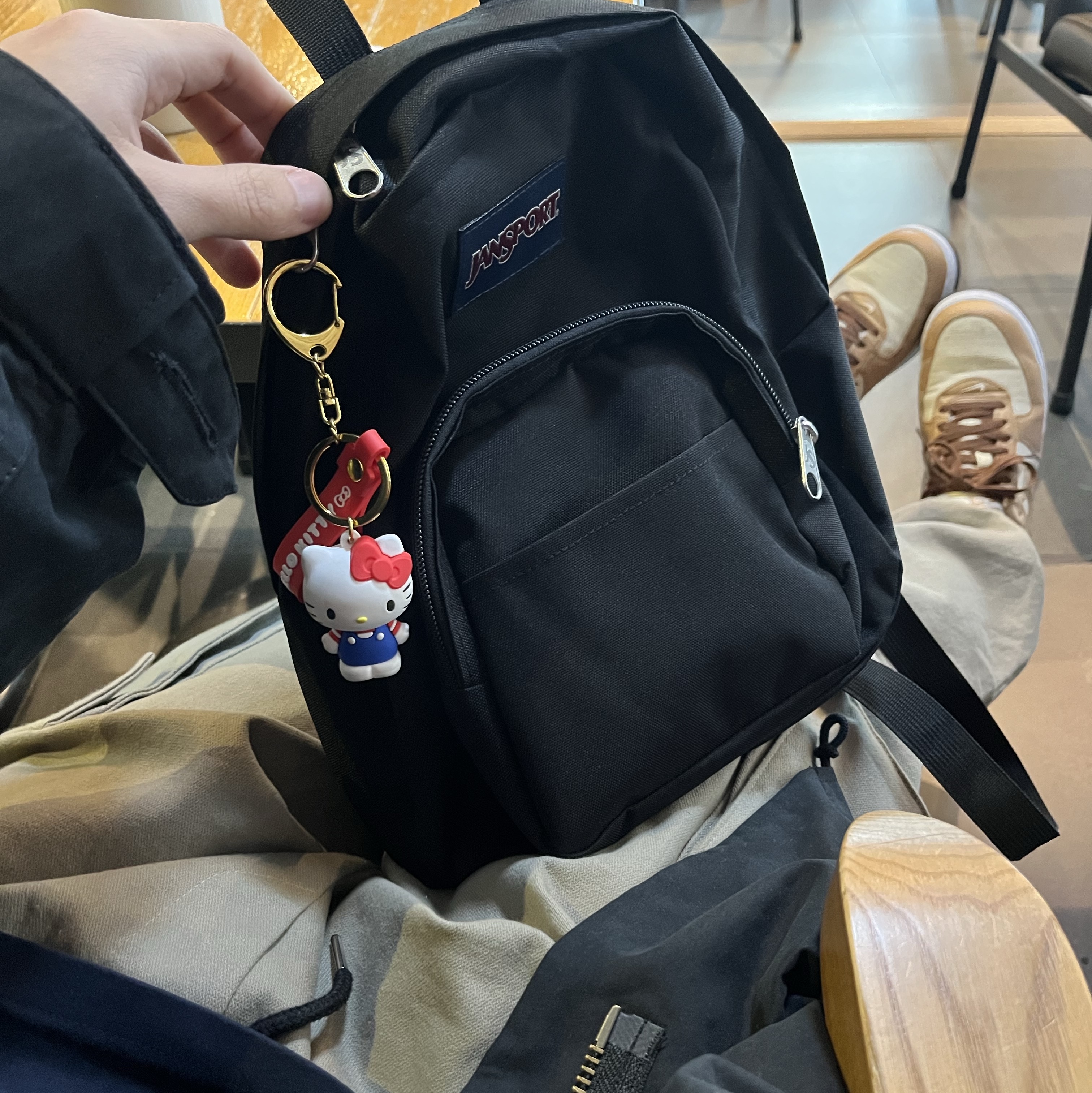 Jansport Half Pint Mini Backpack Black, Nike Air Force 1 Low QS Acorn 2021 착용 스타일