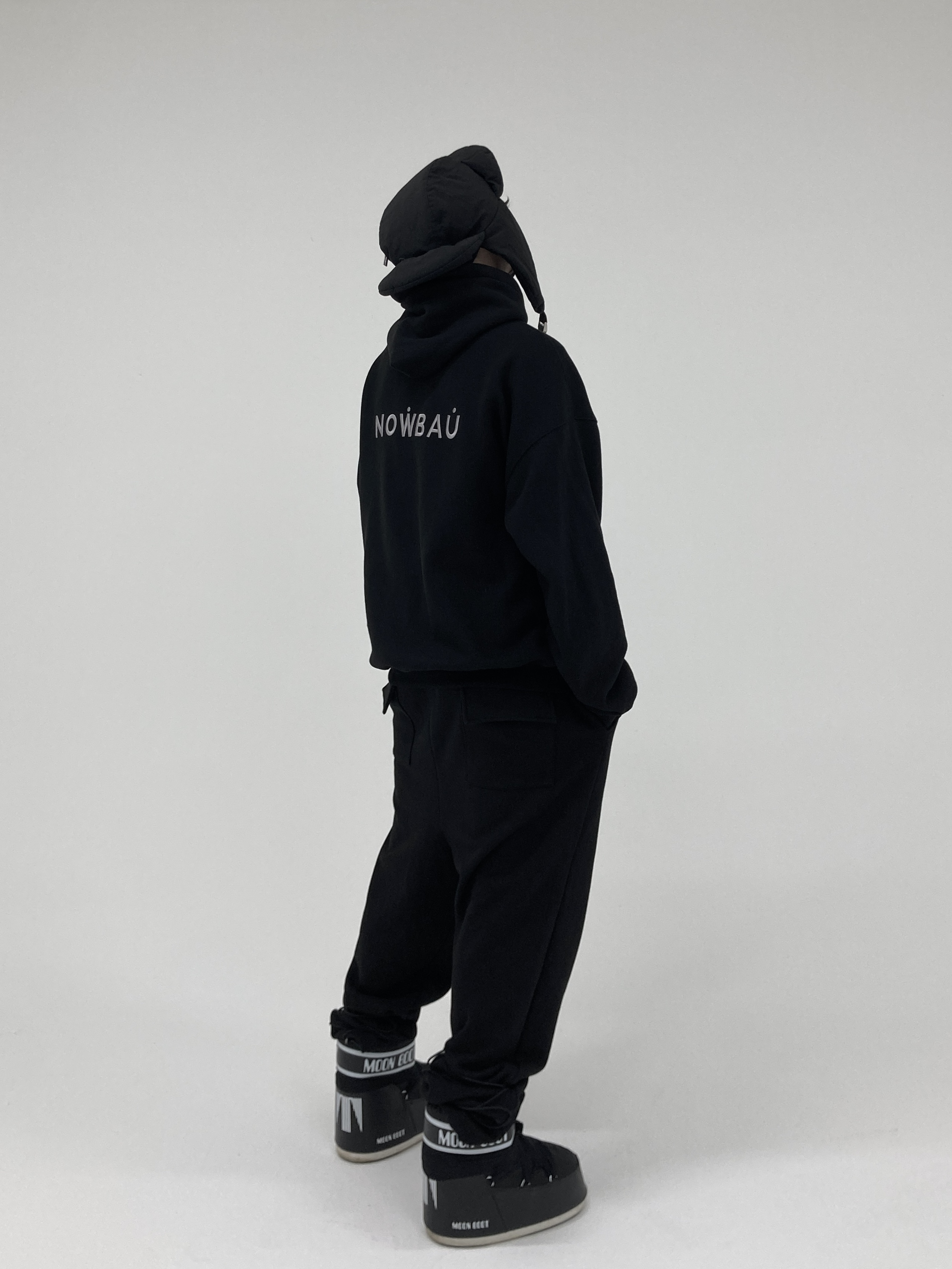 (W) Moon Boot Icon Low Nylon Boots Black 착용 스타일 - 2