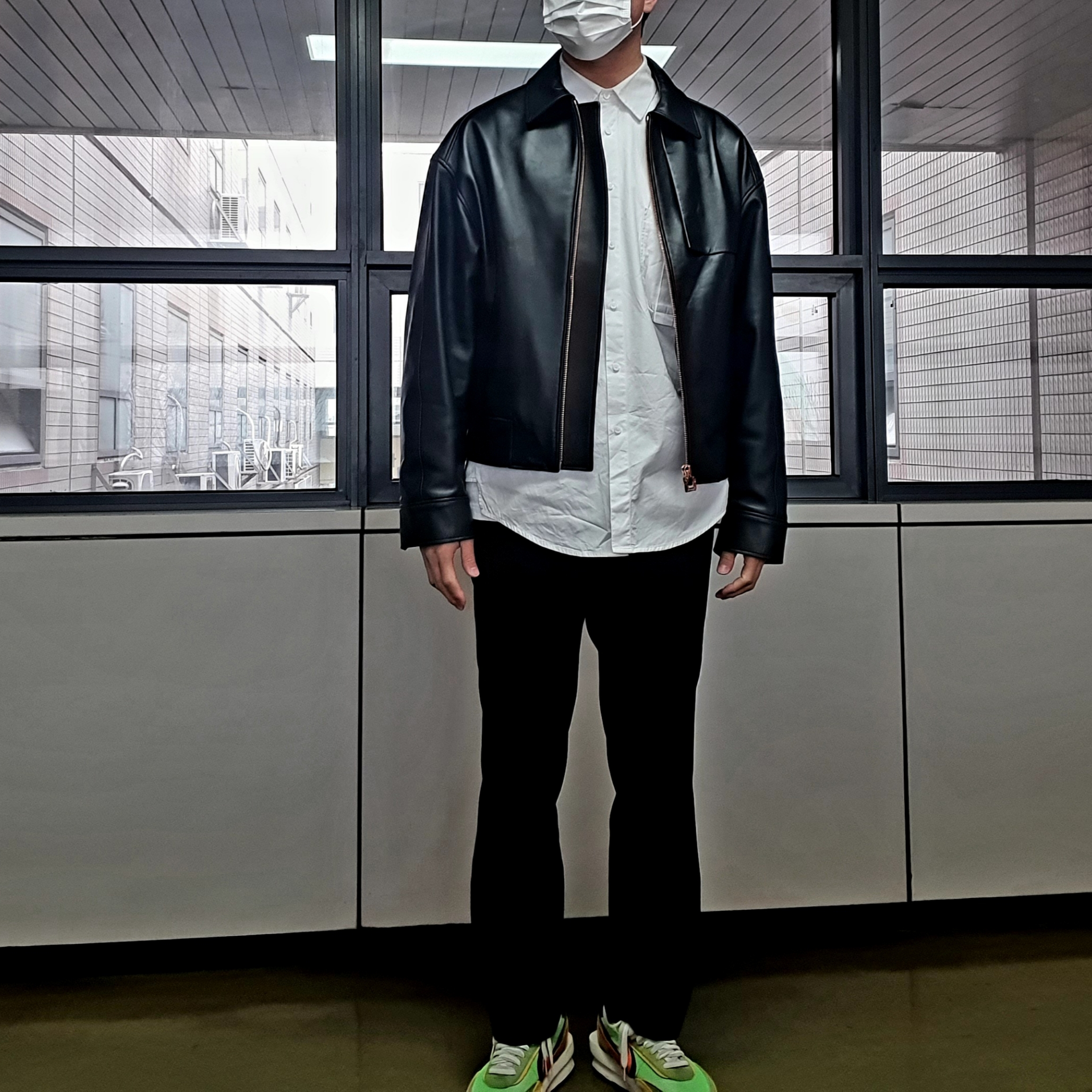 Nike x Sacai LDWaffle Green Multi 착용 스타일