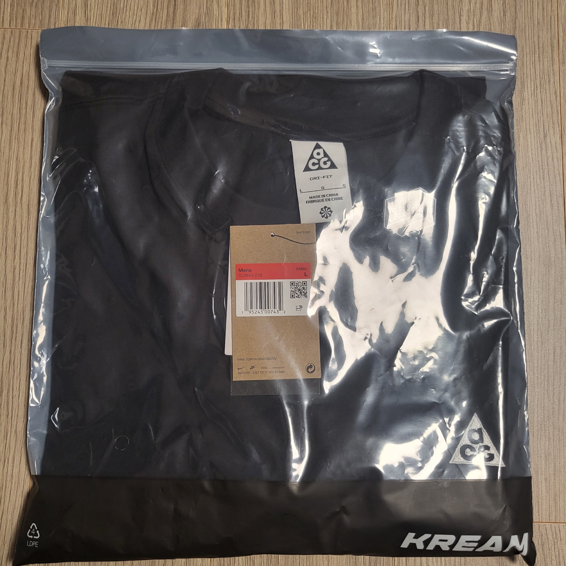 Nike ACG LBR T-Shirt Black - Asia 착용 스타일