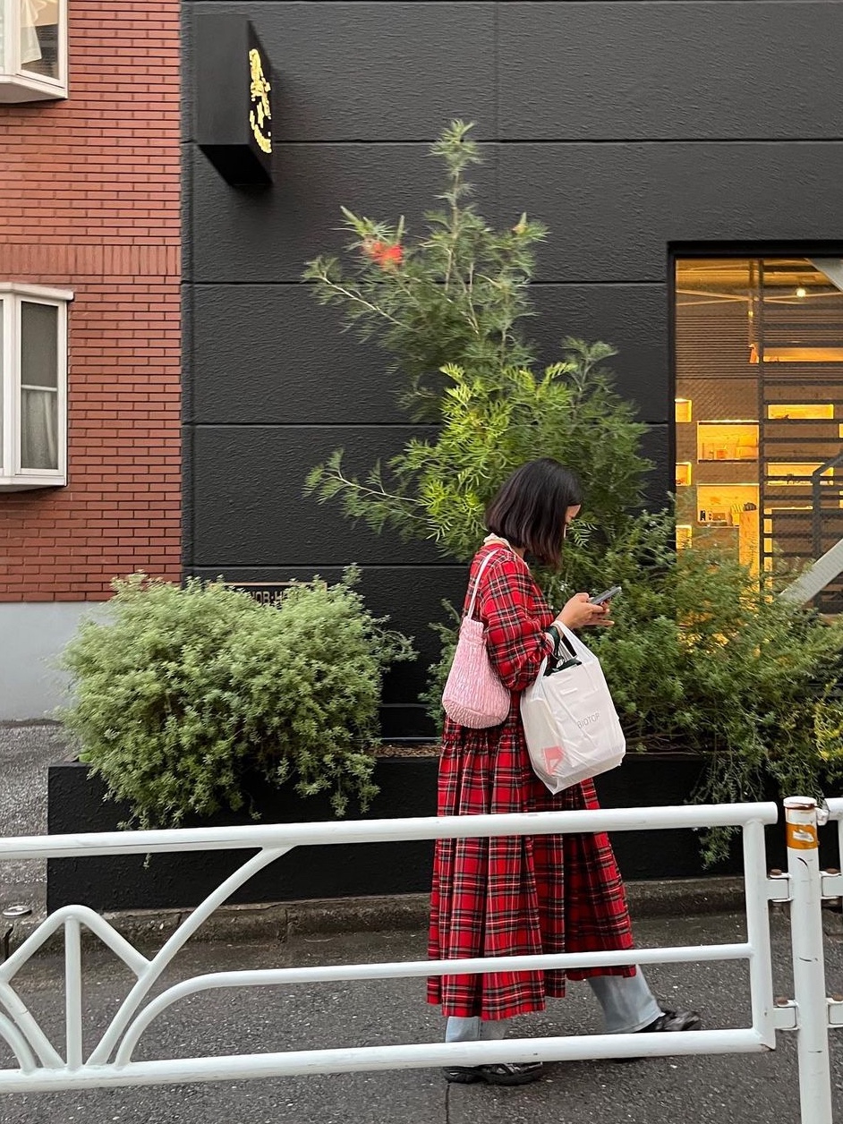 Hai Puff Gina Bag Pink 착용 스타일