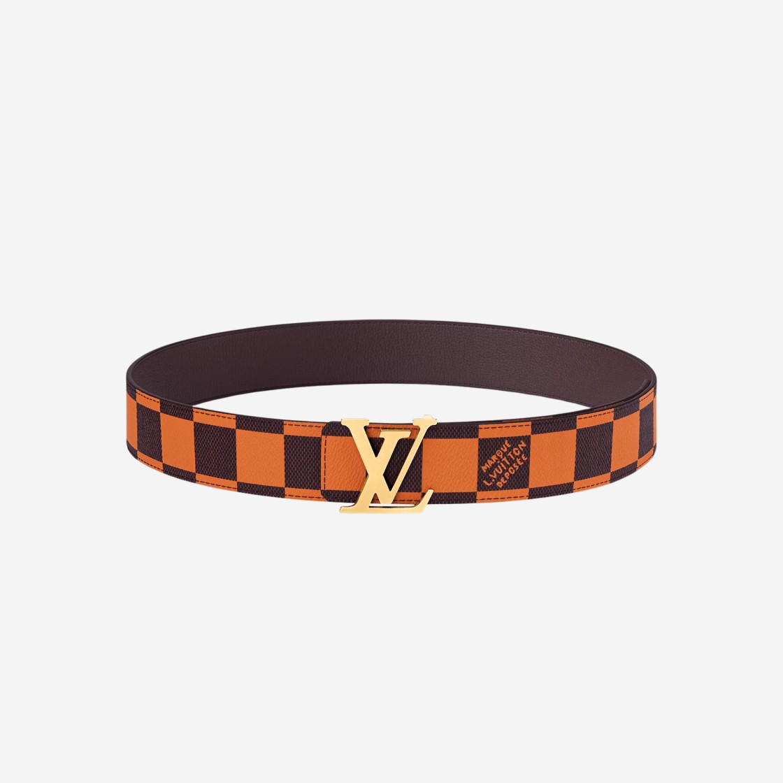 Louis Vuitton LV Initiales 40mm Reversible Belt Orange 상세 이미지 1