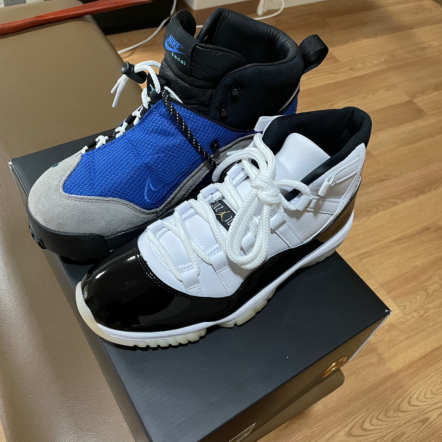 Nike x Sacai Magmascape SP Varsity Royal, Jordan 11 Retro Gratitude 착용 스타일