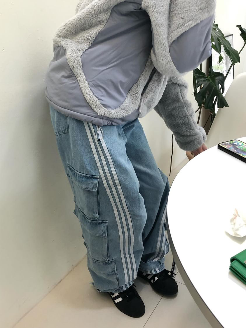 Sansan Gear Fleece Hooded Jacket Light Grey - 23FW, Arc'teryx Mantis 1 Waistpack Black Sapphire 착용 스타일 - 3