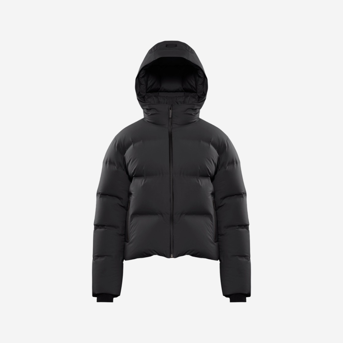 (W) Aritzia The Super Puff Shorty Waterproof Japanese Rainstop Goose Down Puffer Jacket Black 상세 이미지 1