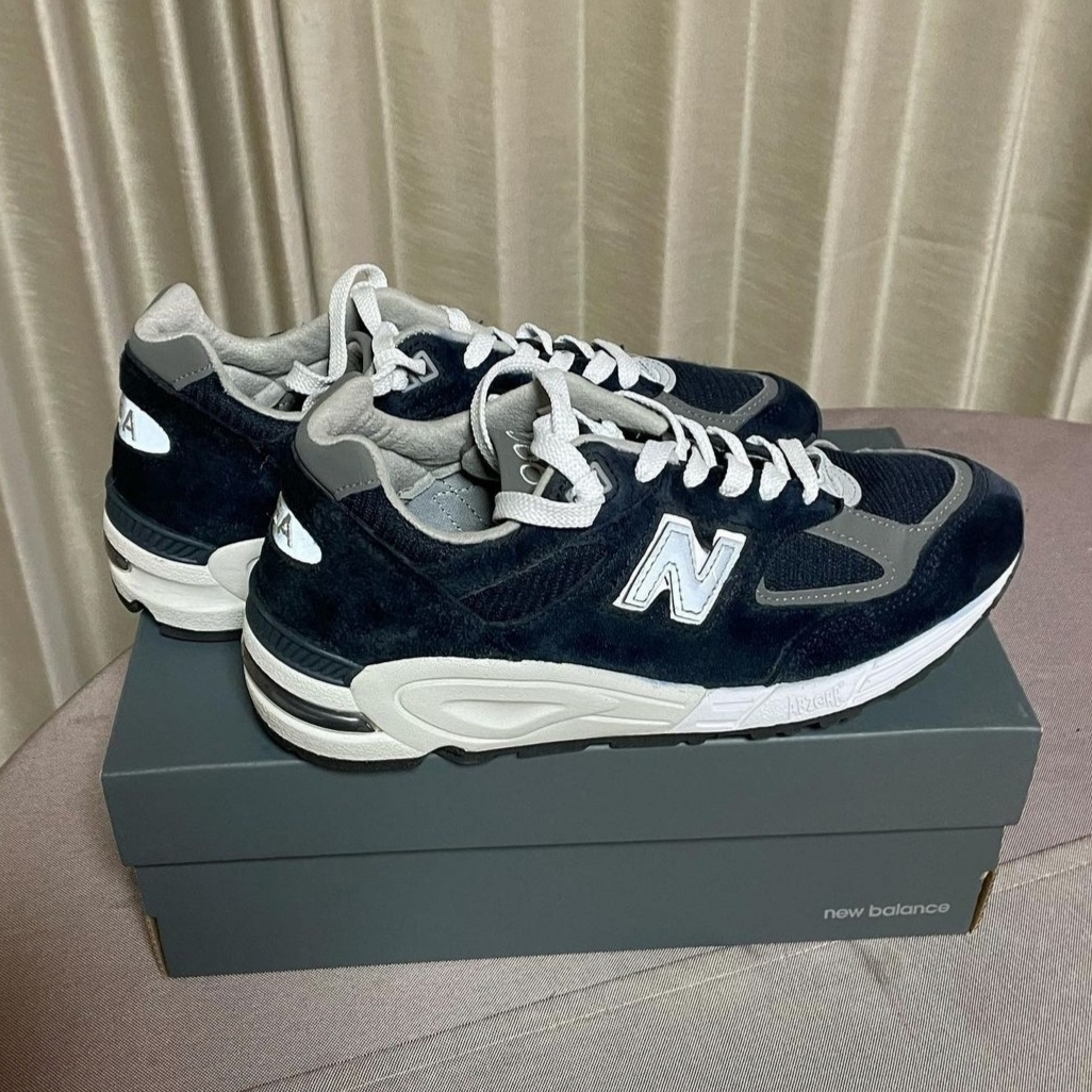 New Balance 990v2 Made in USA Navy  착용 스타일