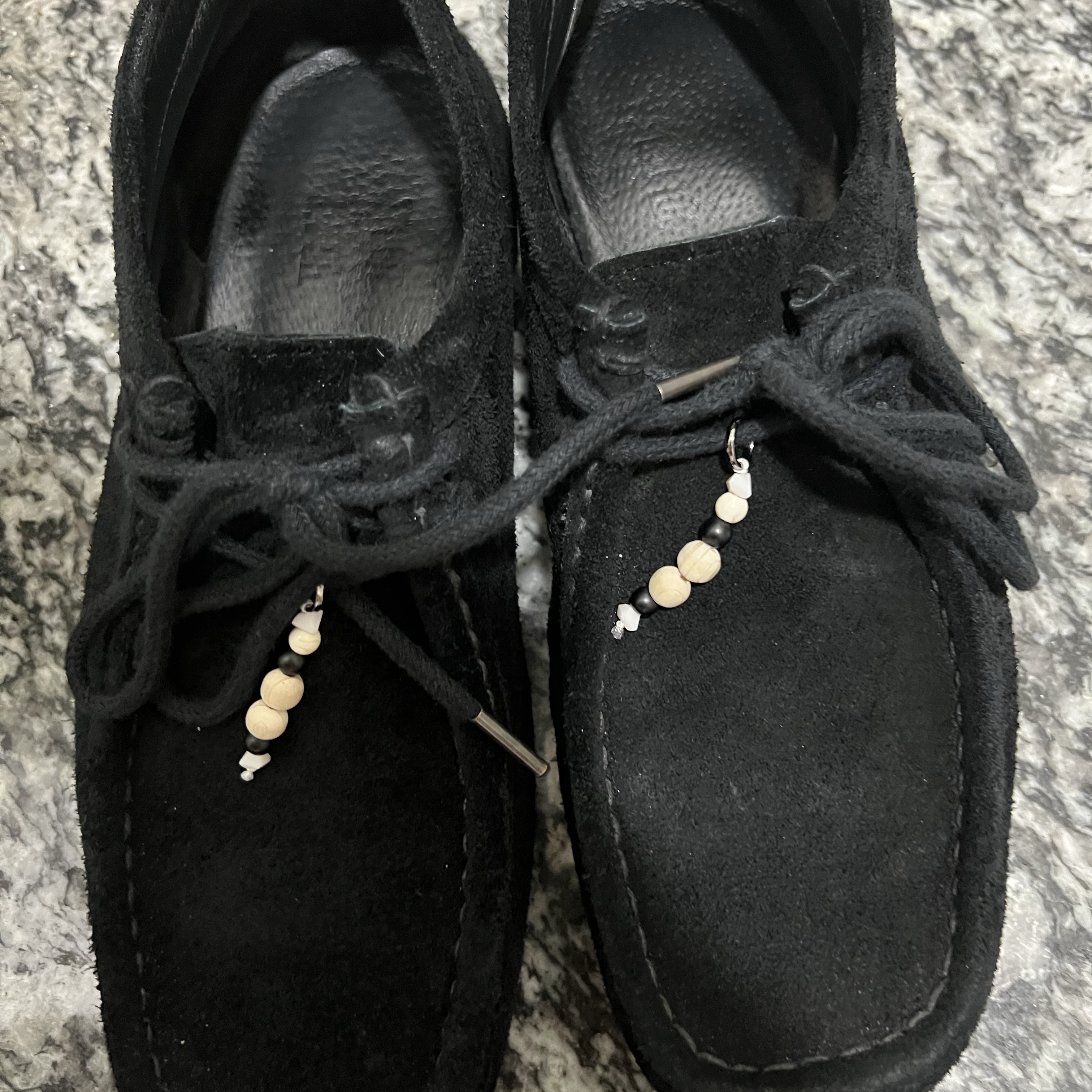 [프리오더] Polyteru Wallabee Shoes Plain Black 착용 스타일
