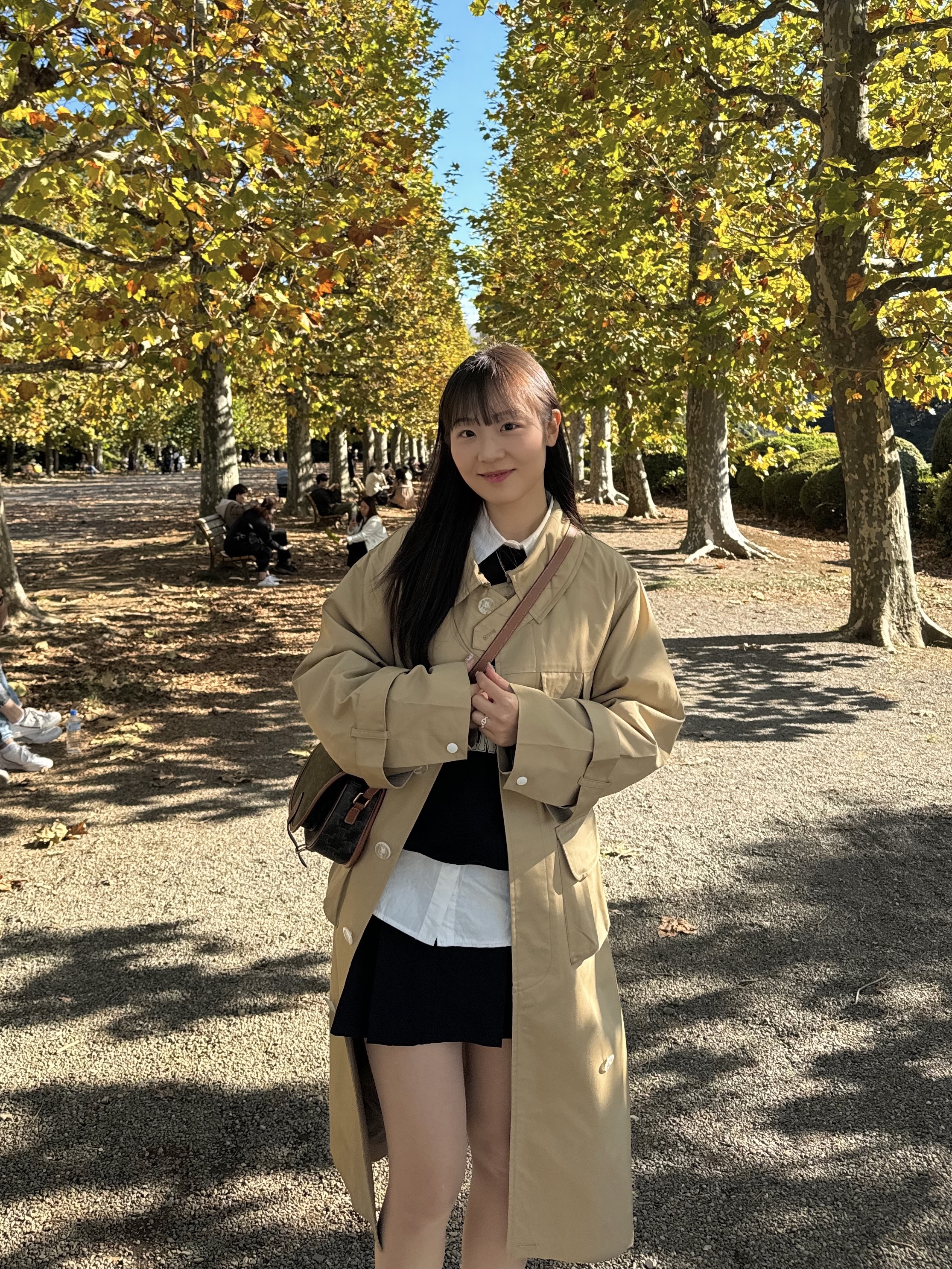 Celine Medium Folco Bag in Triomphe Canvas and Calfskin Tan 착용 스타일