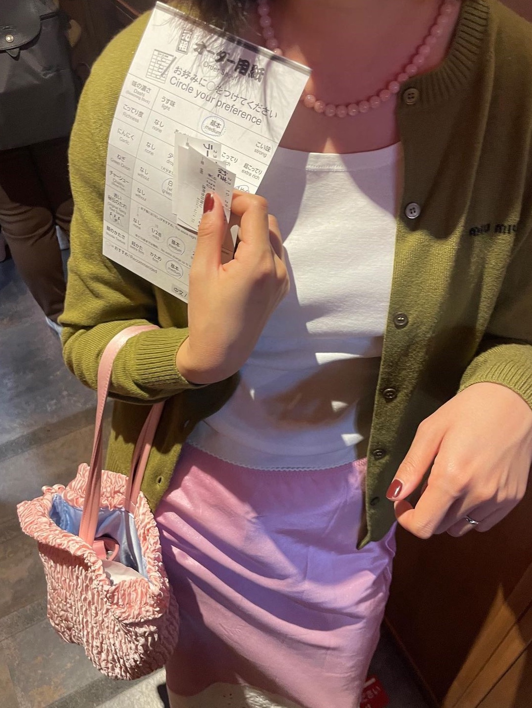 Hai Puff Gina Bag Pink 착용 스타일