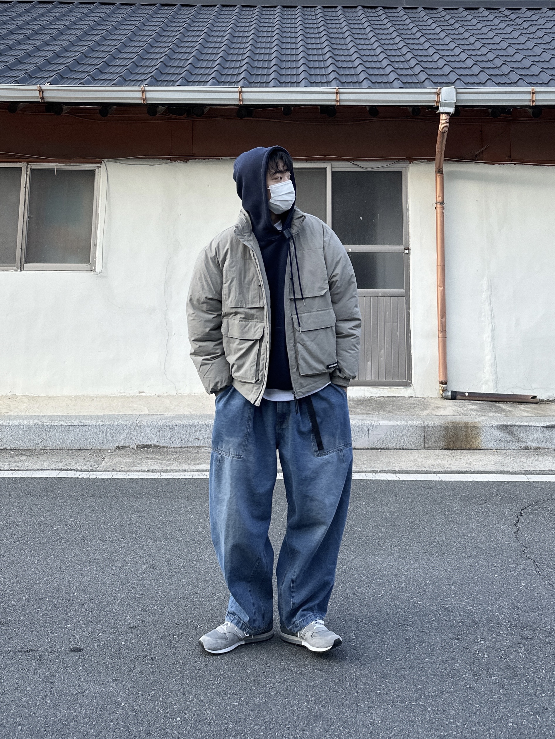 New Balance 996 Grey 착용 스타일