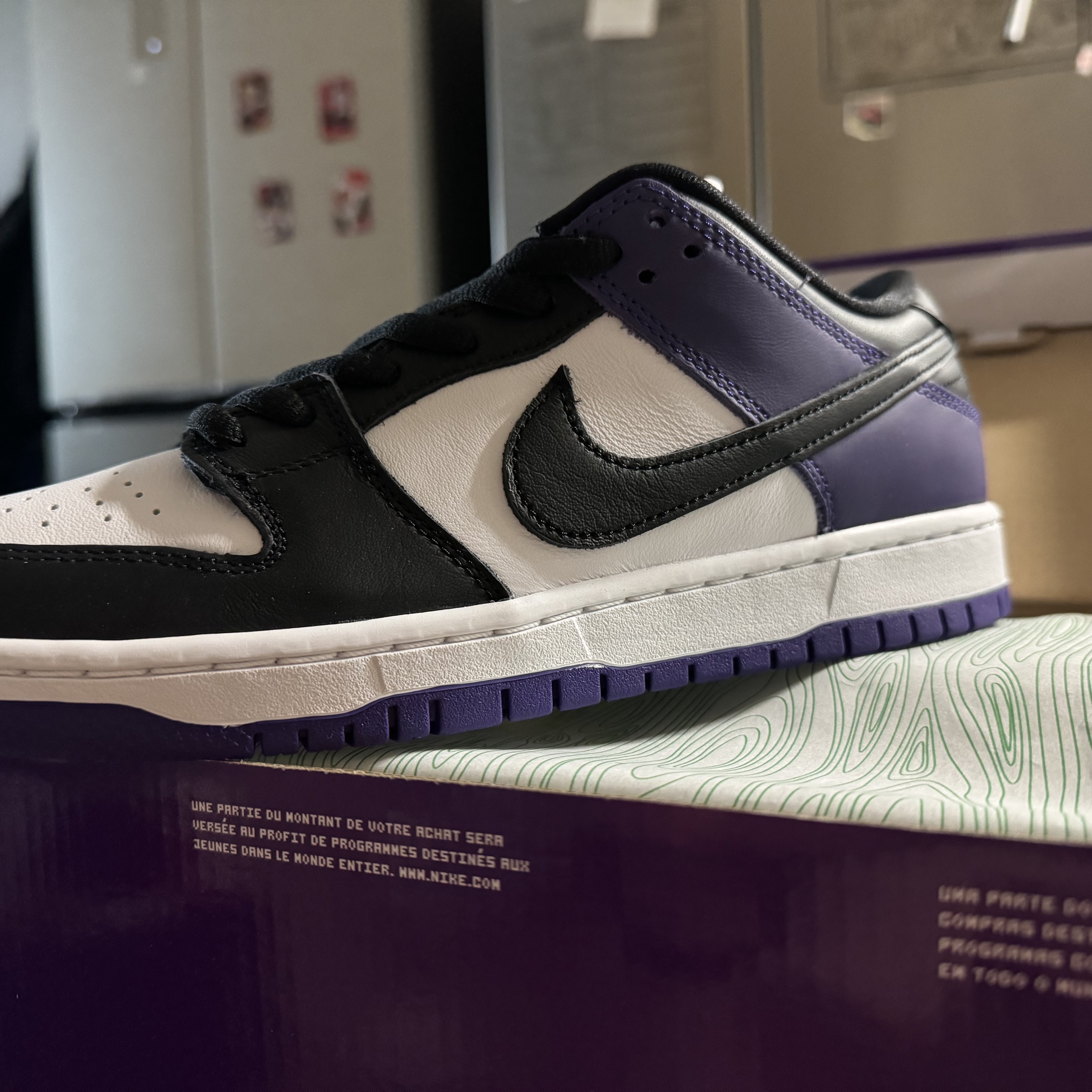 Nike SB Dunk Low Pro Court Purple 착용 스타일