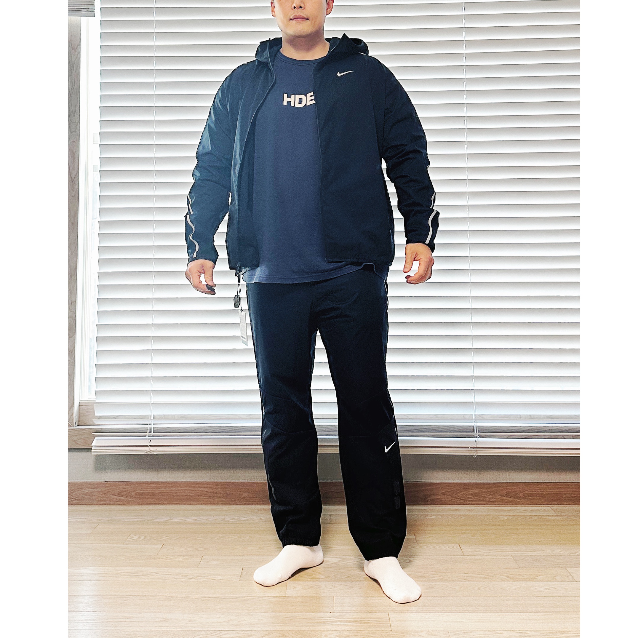 Nike x Drake Nocta Basketball Warmup Pants Black (DV3732-010), Nike x Drake Nocta Basketball Warmup Jacket Black (DV3661-010) 착용 스타일 - 2