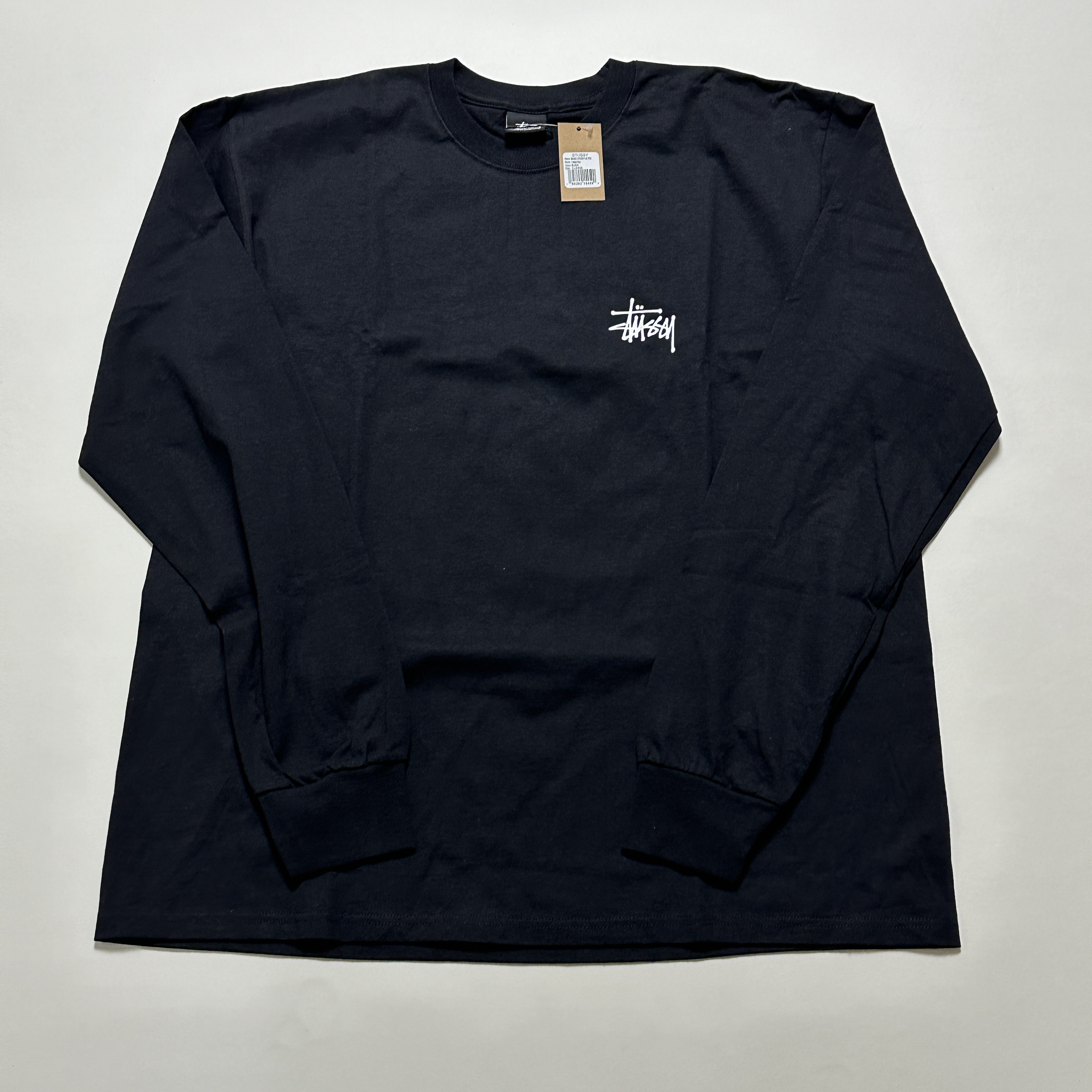 Stussy Basic Stussy LS T-Shirt Black 2022 착용 스타일