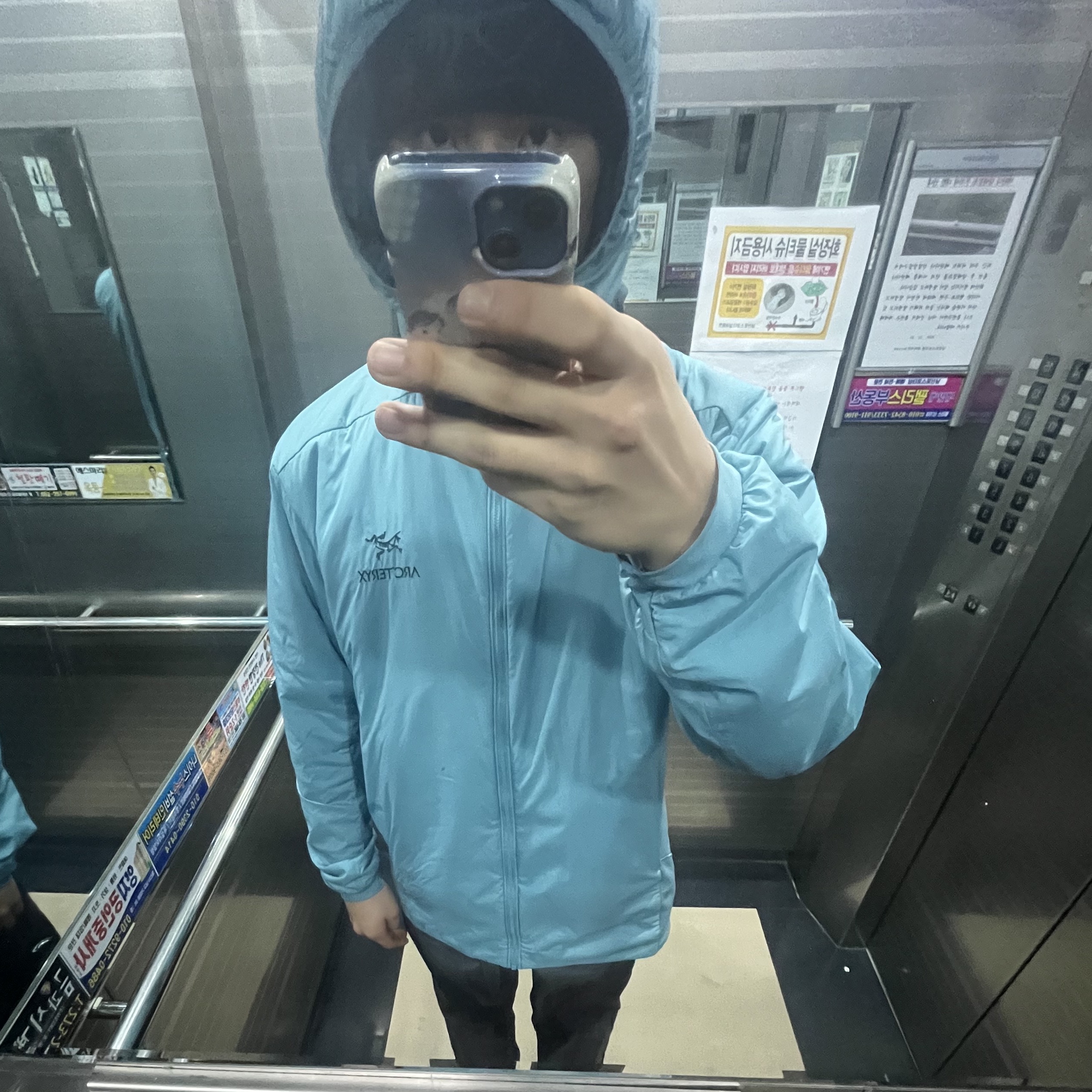 Arc'teryx Atom LT Hoody Solace 착용 스타일 - 2
