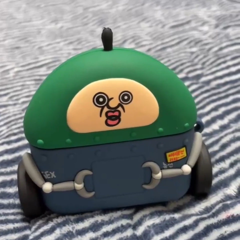 Bbangbbang Robot Airpods Pro 2nd Gen Case 착용 스타일 - 1
