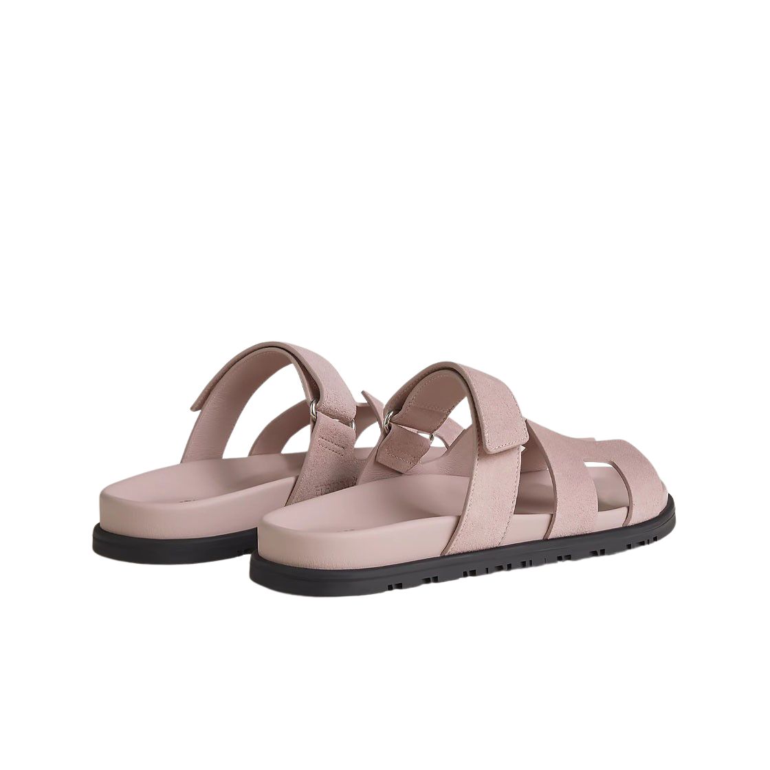 (W) 에르메스 시프레 샌들 스웨이드 고트스킨 & 로즈 포슬렌((W) Hermes Chypre Sandal Suede Goatskin & Rose Porcelaine) - 3