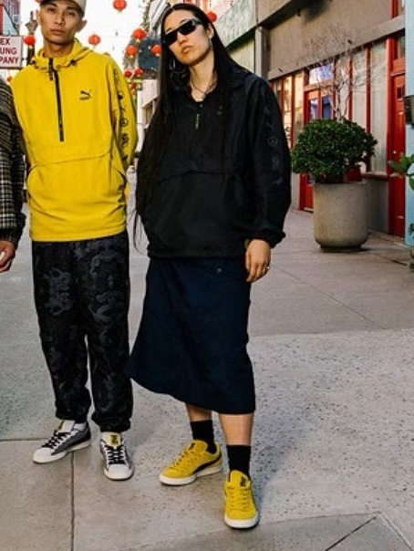 Puma Suede Staple Gidra 착용 스타일 - 2