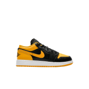 (GS) Jordan 1 Low Black Yellow Ochre