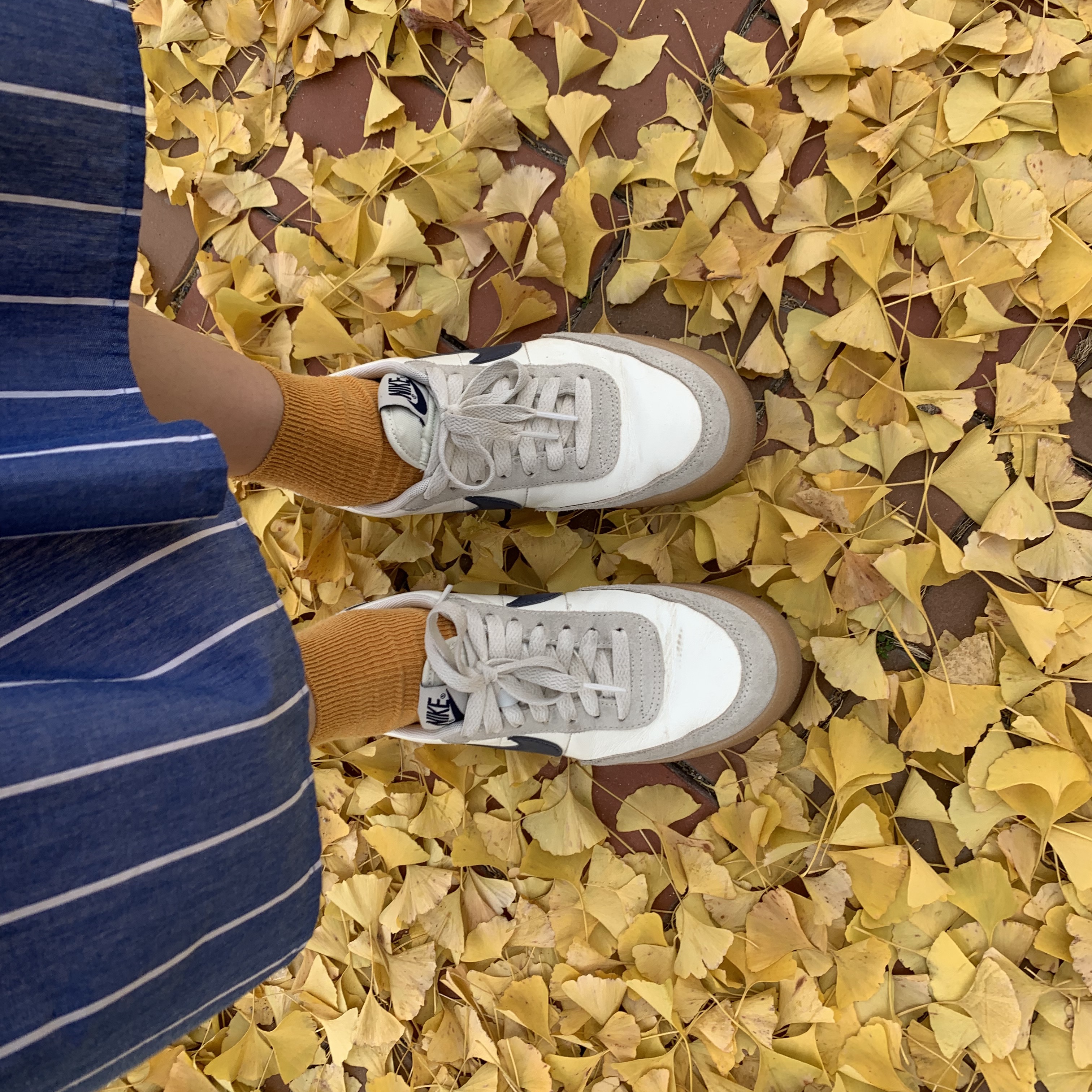 Nike x J.Crew Killshot 2 Sail Midnight Navy 착용 스타일