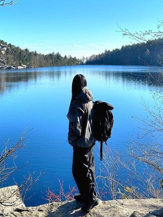 RAWROW String Rucksack Ep.2 976 Black 착용 스타일 - 2