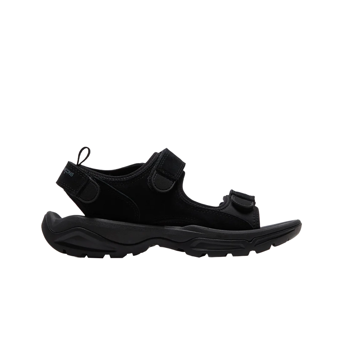 HK-K107-001-1 Comme des Garcons Homme Velour Neoprene Sandal Black