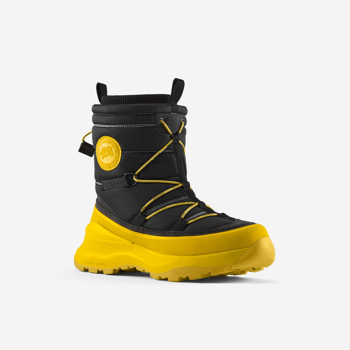 [KREAM 단독] Canada Goose x Pyer Moss Wild Brick Boots True Black Pyer Moss Yellow 상세 이미지 2