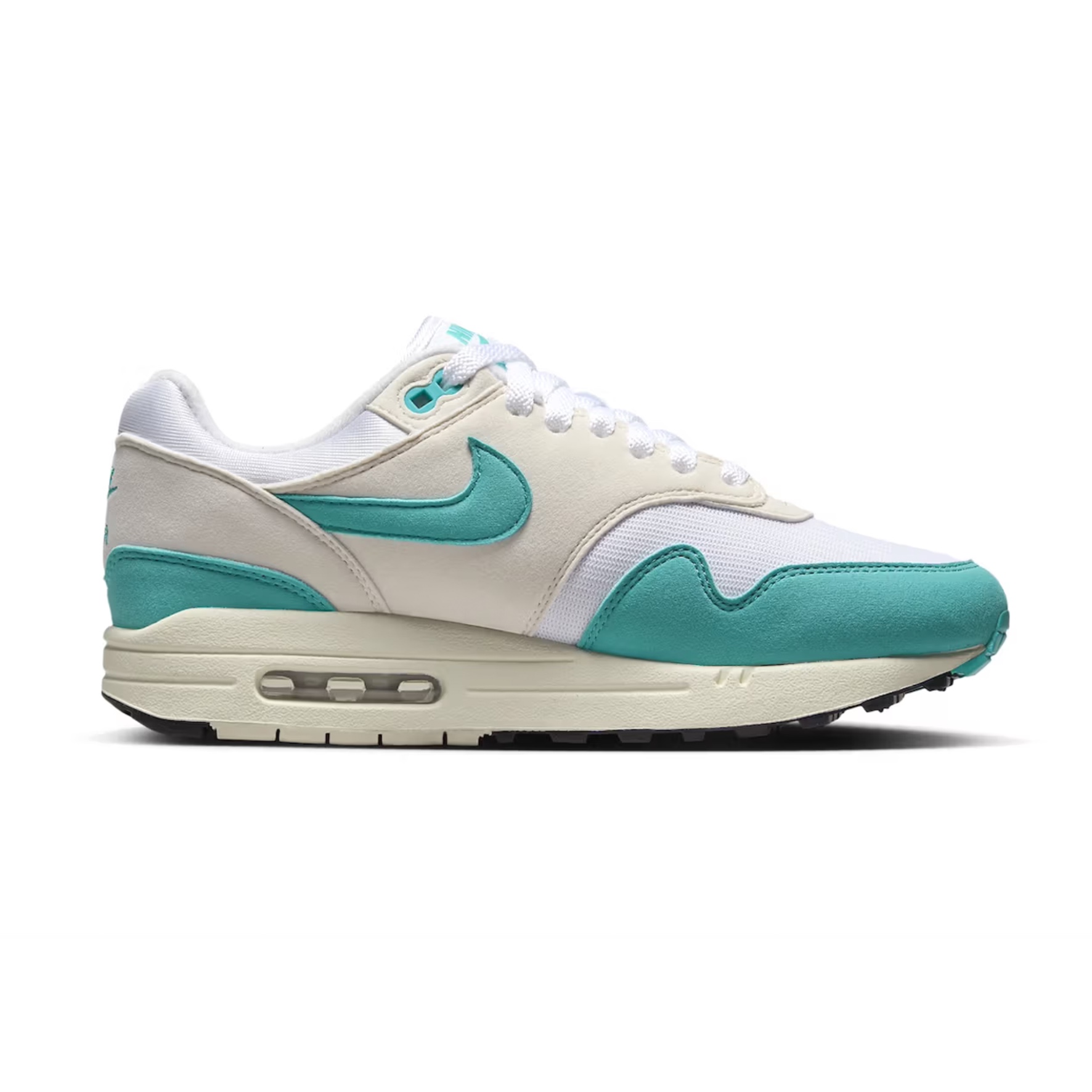 (W) Nike Air Max 1 White Dusty Cactus 착용 스타일 - 2