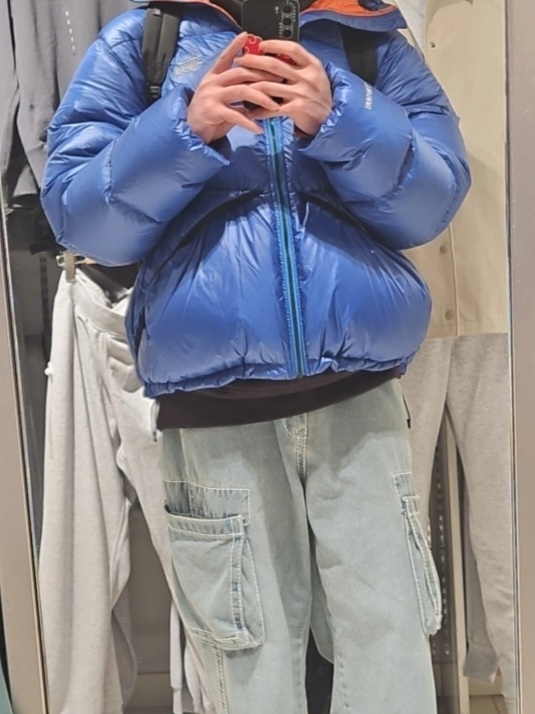 Stussy Down Parka Micro Ripstop Royal Blue 착용 스타일