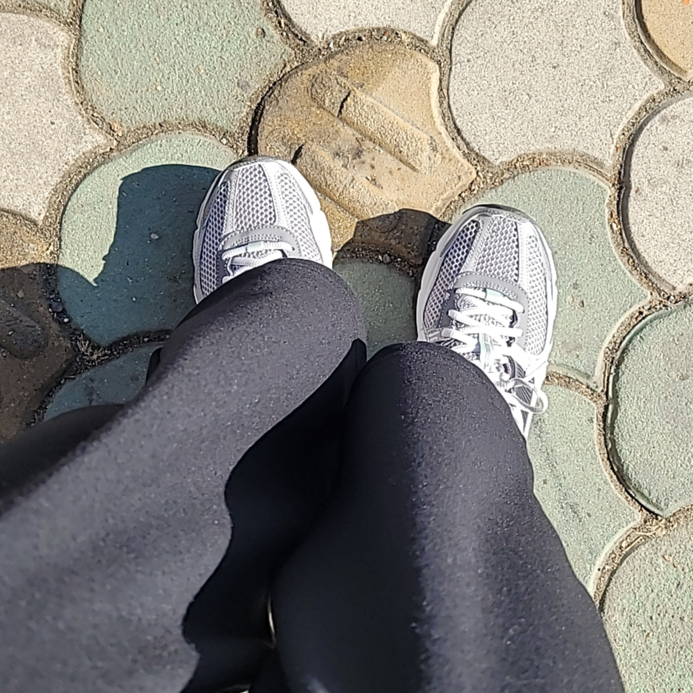 (W) Nike Zoom Vomero 5 Cobblestone and Flat Pewter 착용 스타일