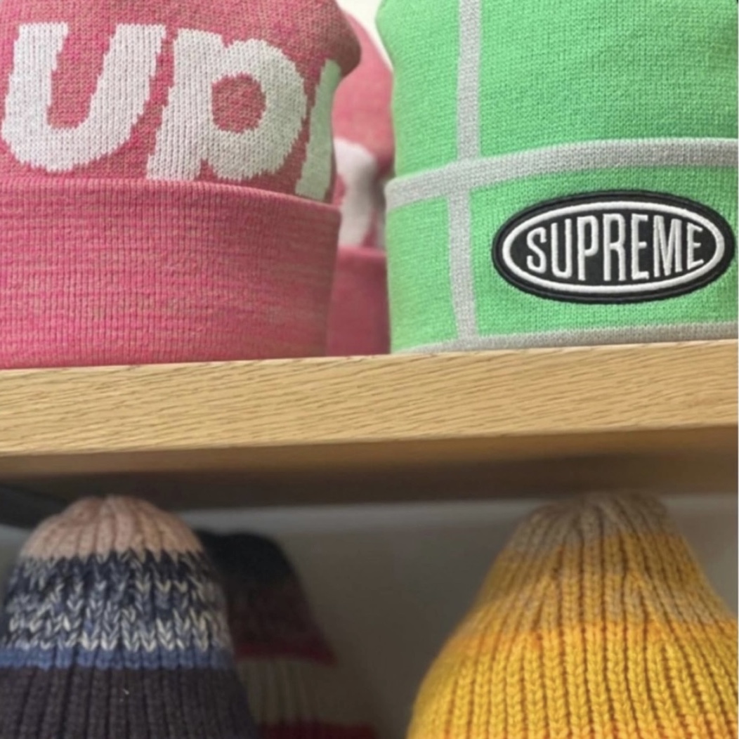 Supreme Grid Beanie Lime - 21FW 착용 스타일