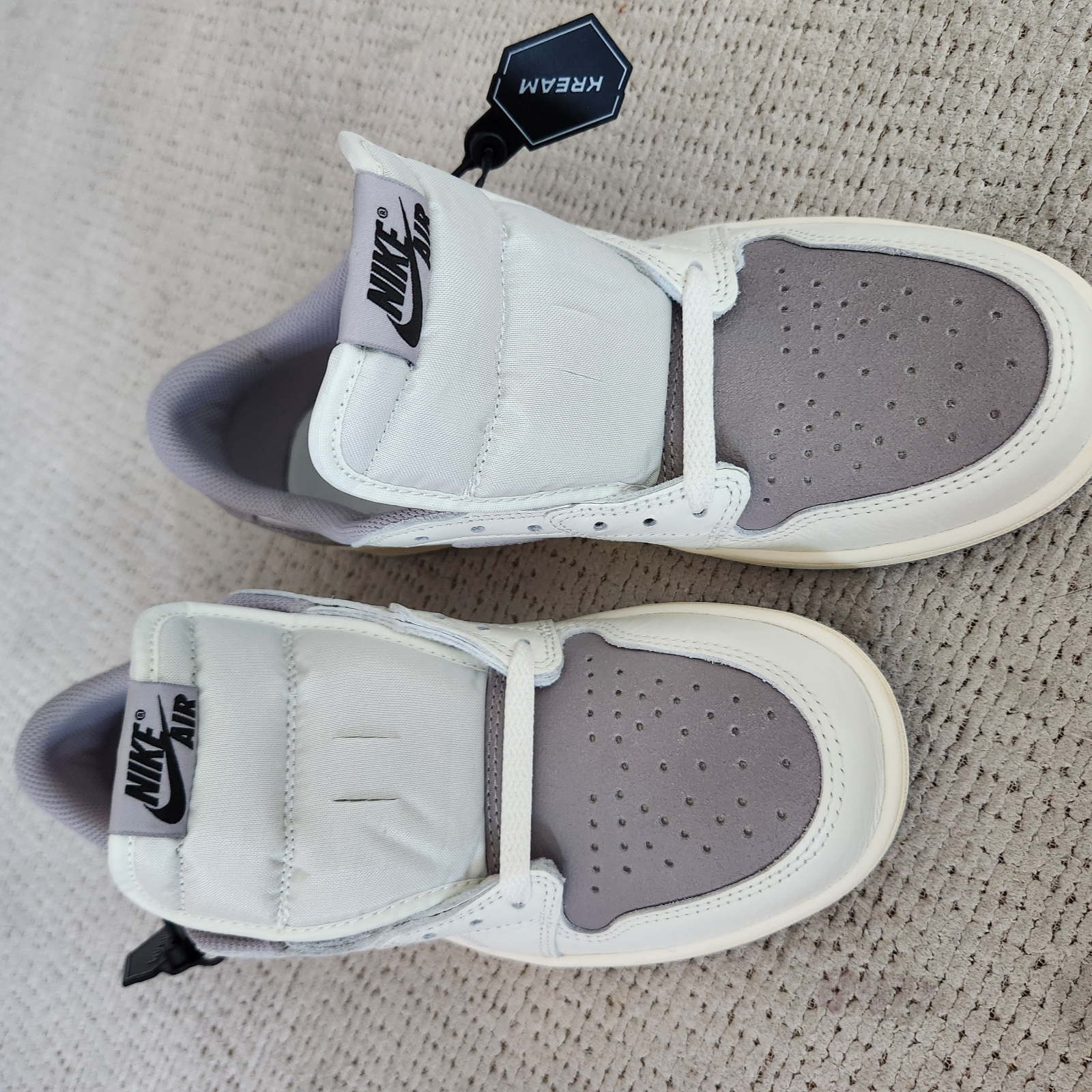 Jordan 1 Retro Low OG Atmosphere Grey 착용 스타일 - 5