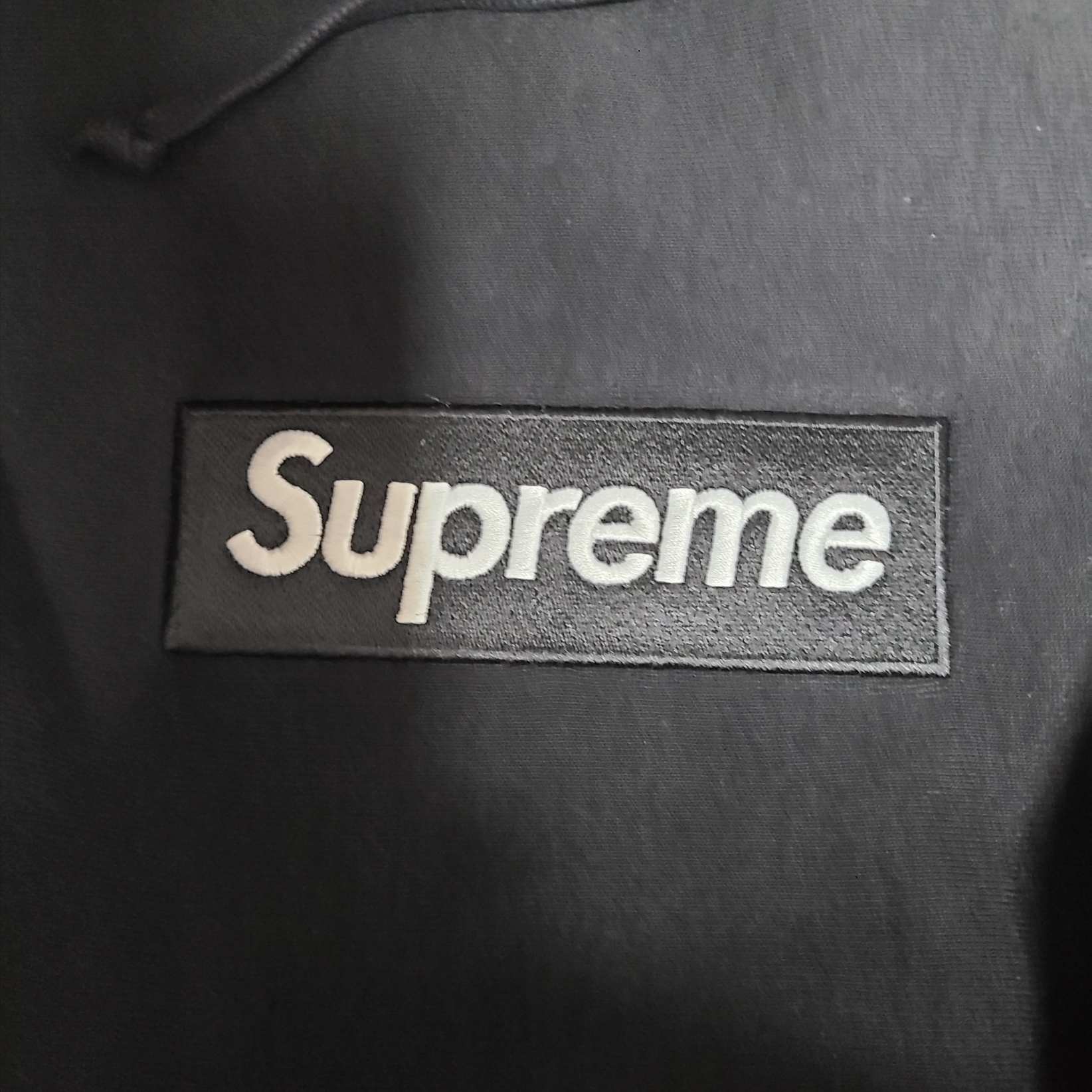 Supreme Box Logo Hooded Sweatshirt Black - 23FW 착용 스타일 - 2
