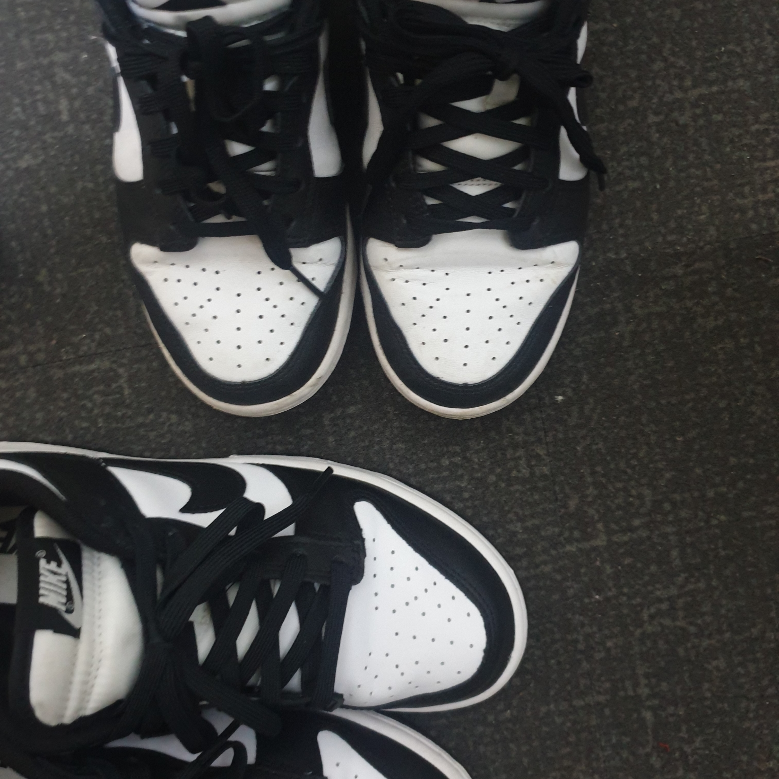 (W) Nike Dunk Low Black, Nike Dunk Low Retro Black 착용 스타일