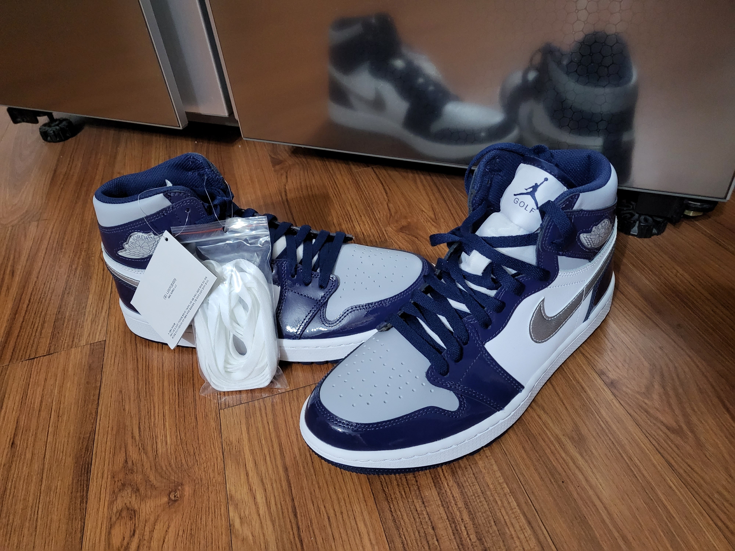 Jordan 1 High Golf Midnight Navy 착용 스타일