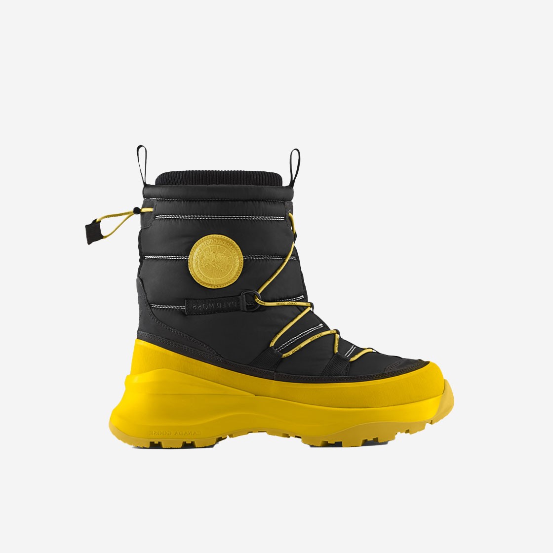 [KREAM 단독] Canada Goose x Pyer Moss Wild Brick Boots True Black Pyer Moss Yellow 상세 이미지 1