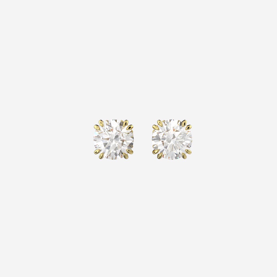 (W) Swarovski Constella Stud Earrings White Gold Plated 상세 이미지 1