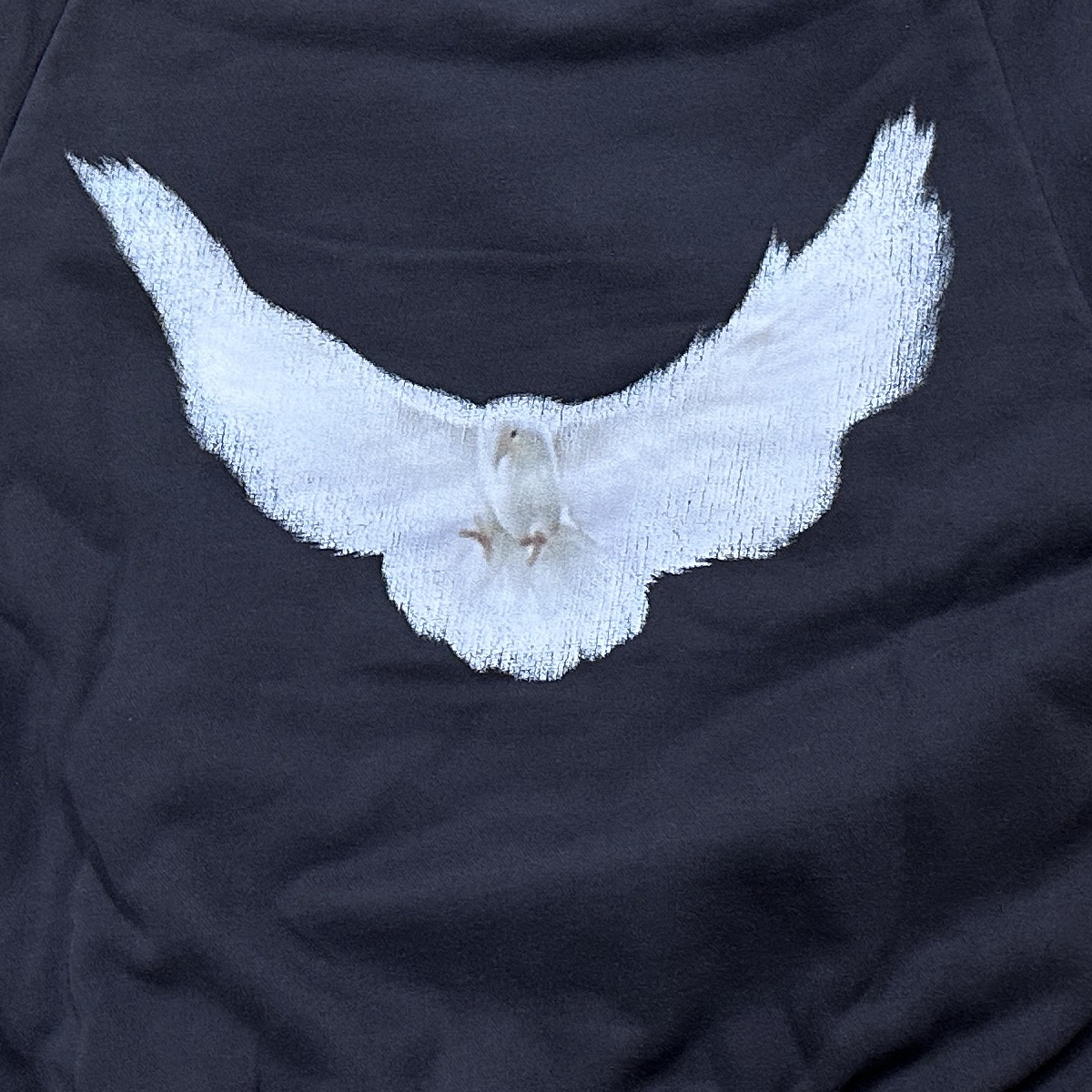 Yeezy Gap Engineered By Balenciaga Dove Shrunken Hoodie Black 착용 스타일 - 1