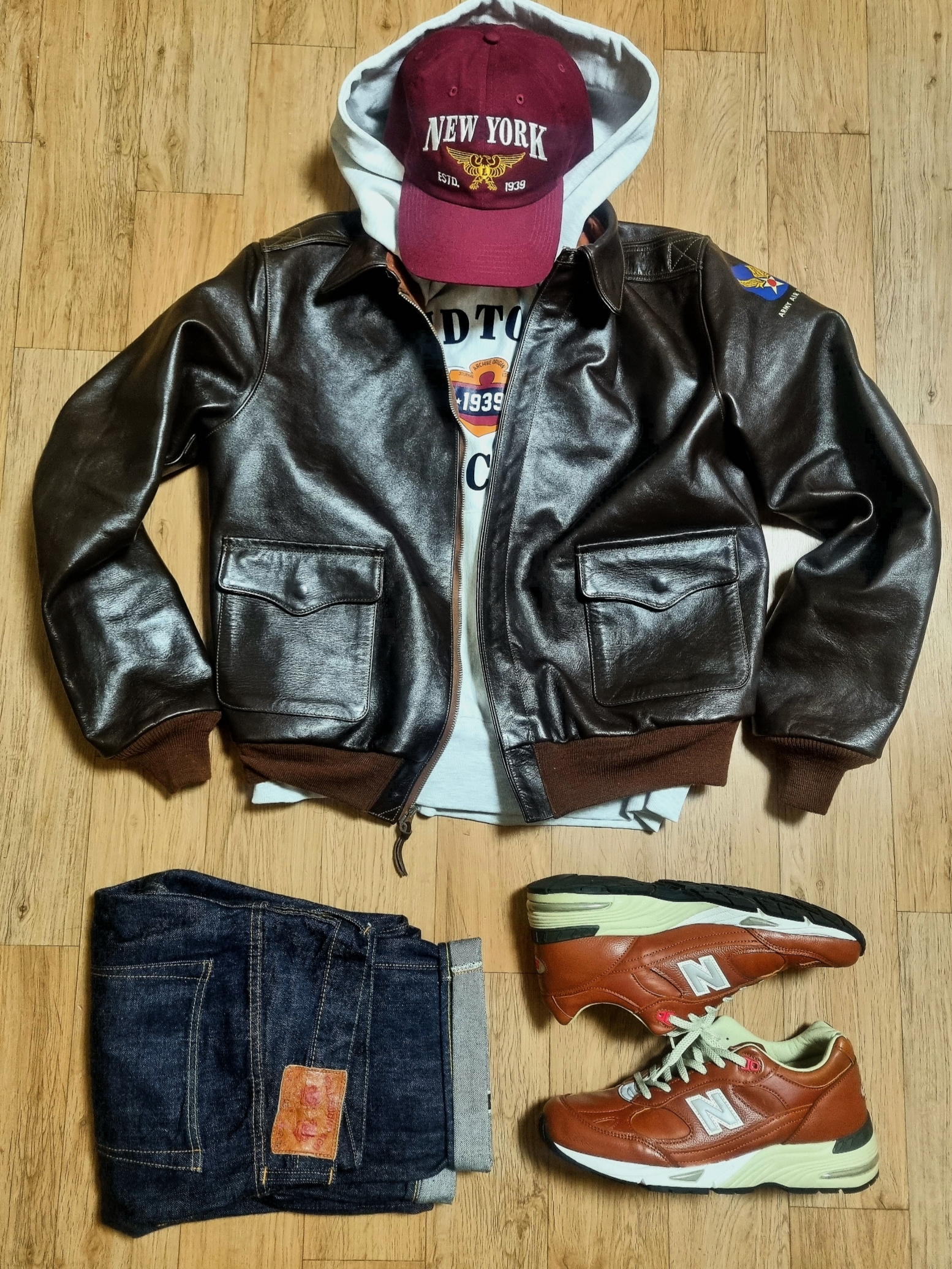 New Balance 991 Made in UK Elite Gent 착용 스타일