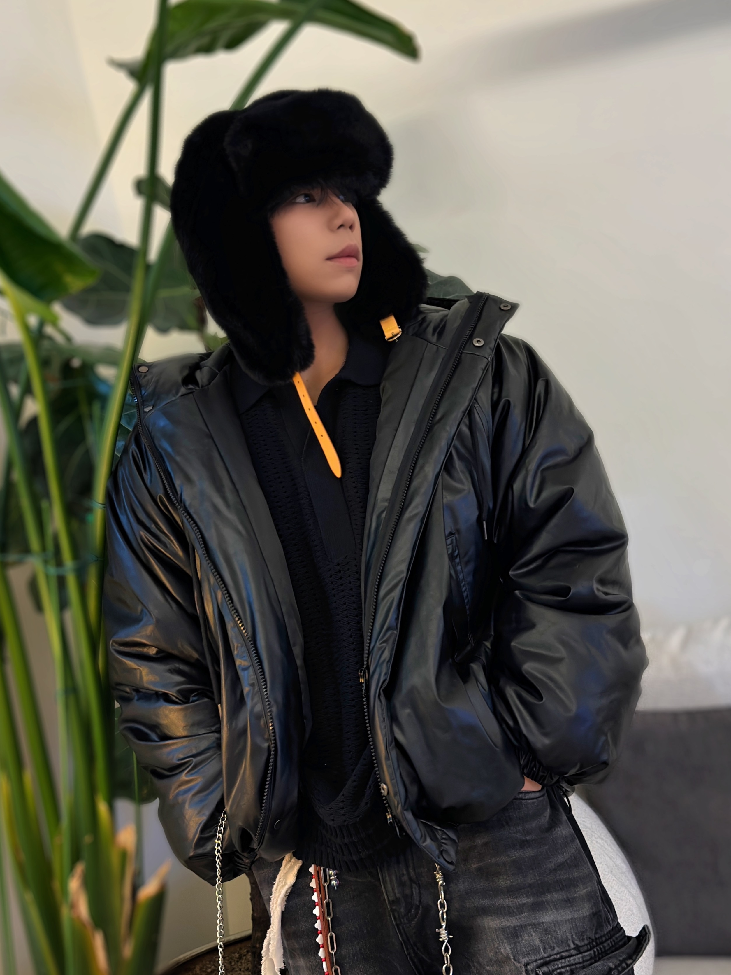 Fila Replica 2002 Black Red 착용 스타일 - 5
