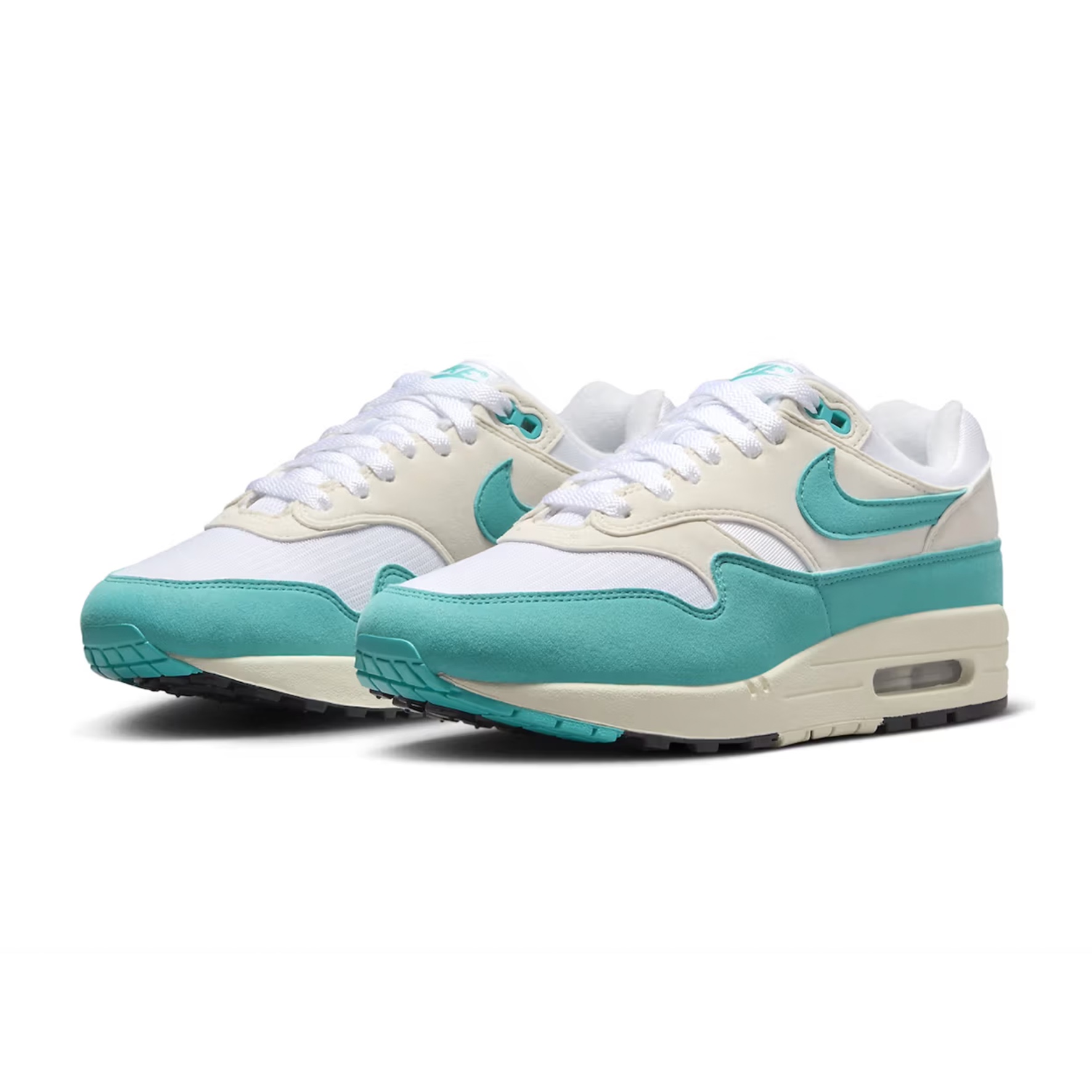 (W) Nike Air Max 1 White Dusty Cactus 착용 스타일 - 3