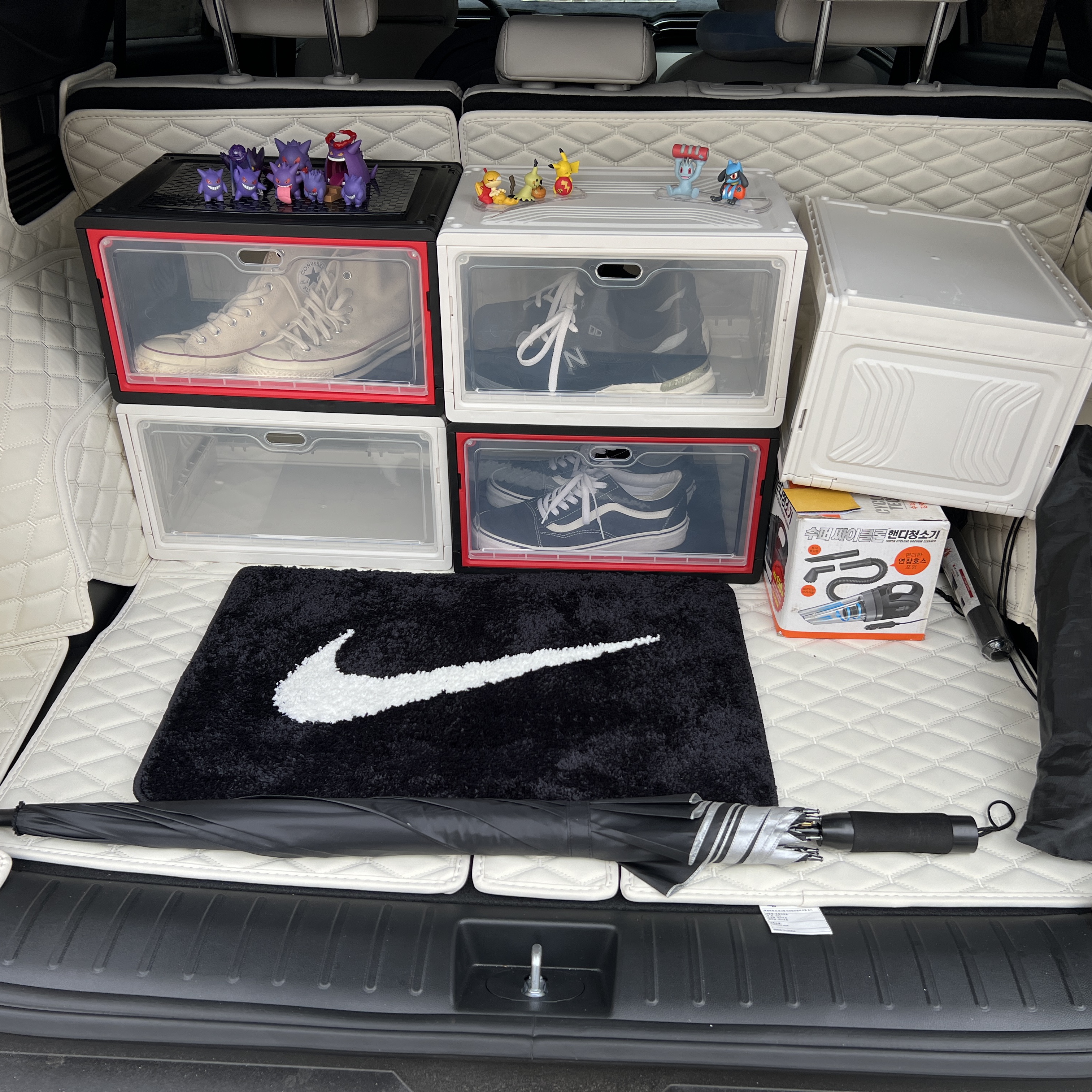 Nike Swoosh Rug Black White 착용 스타일