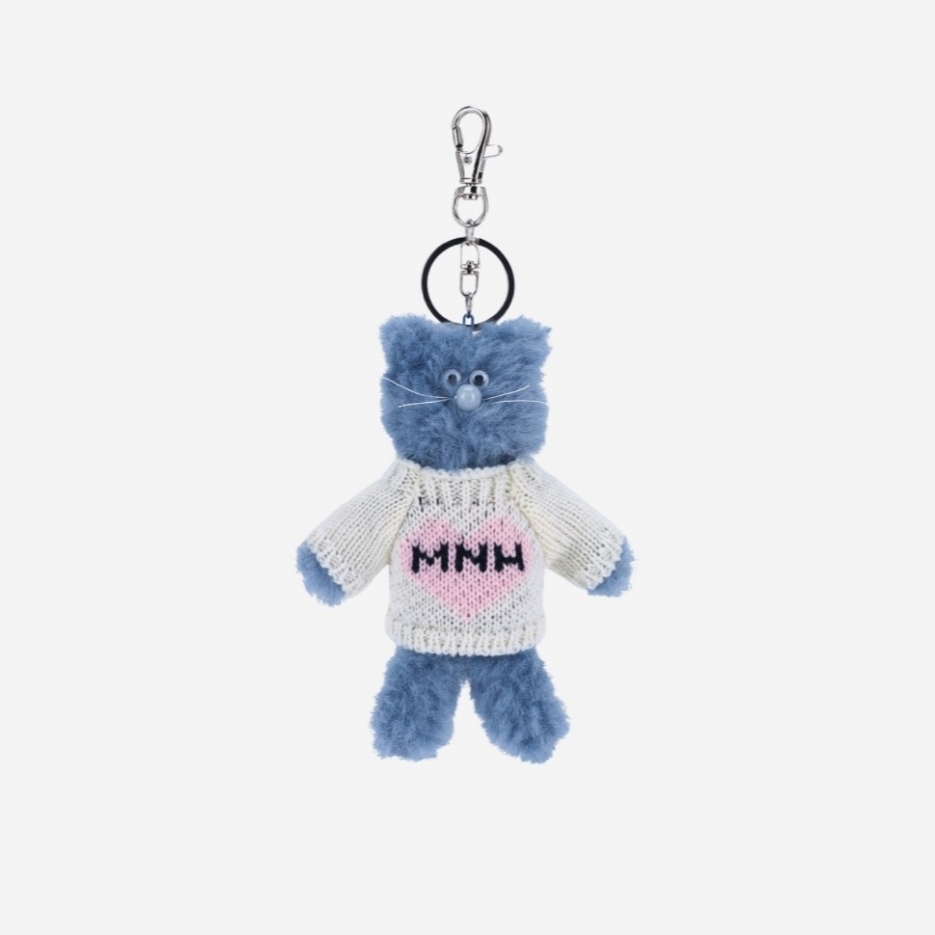 Monamhee Love Flexy Keyring Blue 착용 스타일