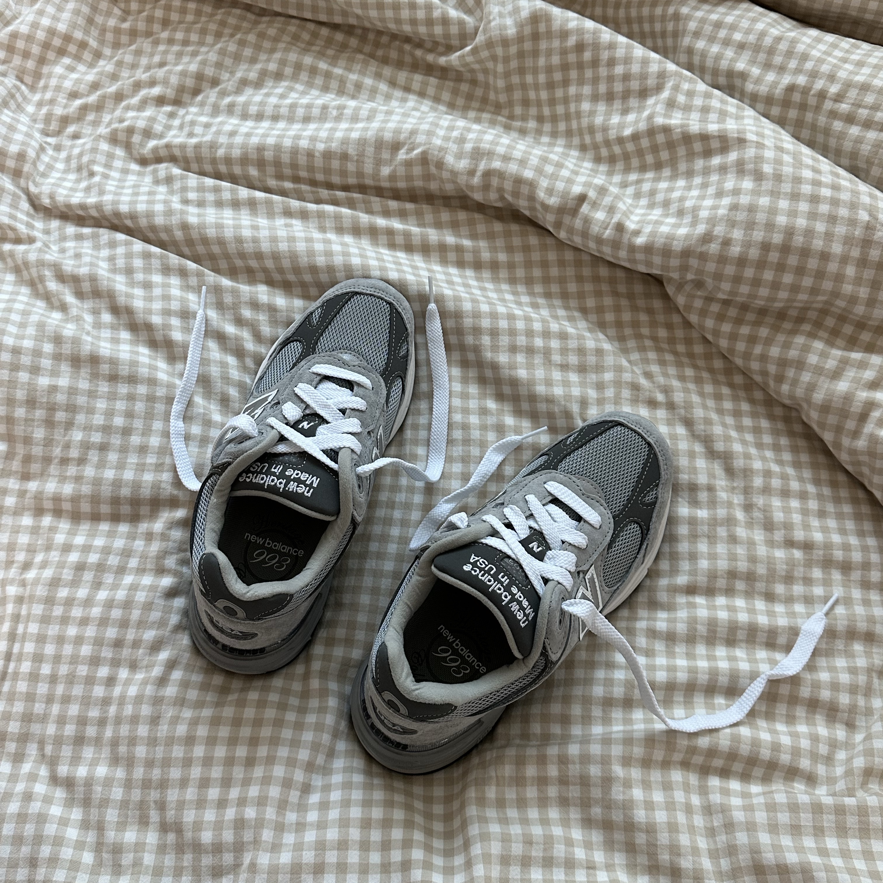 New Balance 993 Made in USA Grey - D Standard 착용 스타일