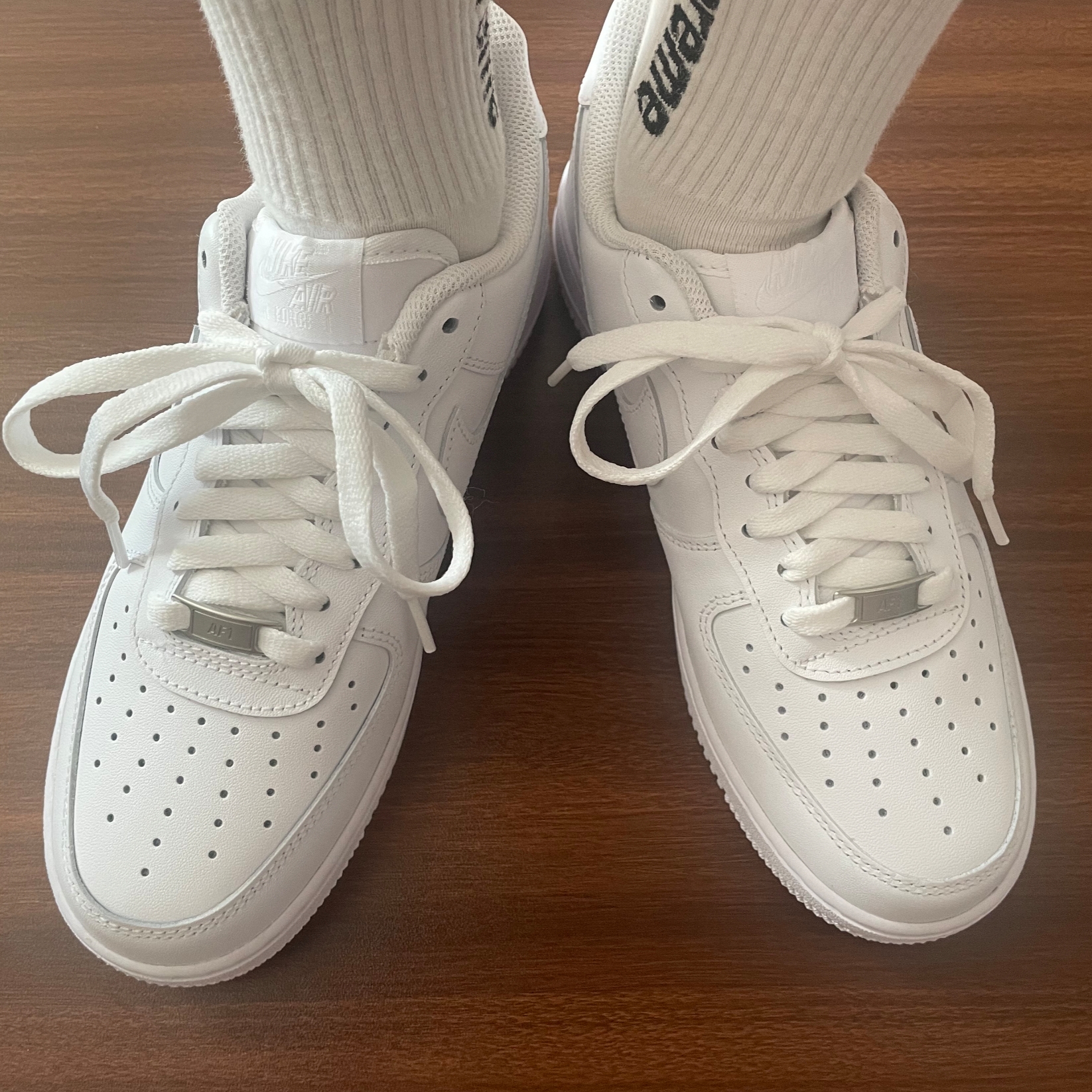 Nike Air Force 1 '07 Low White 착용 스타일 - 1