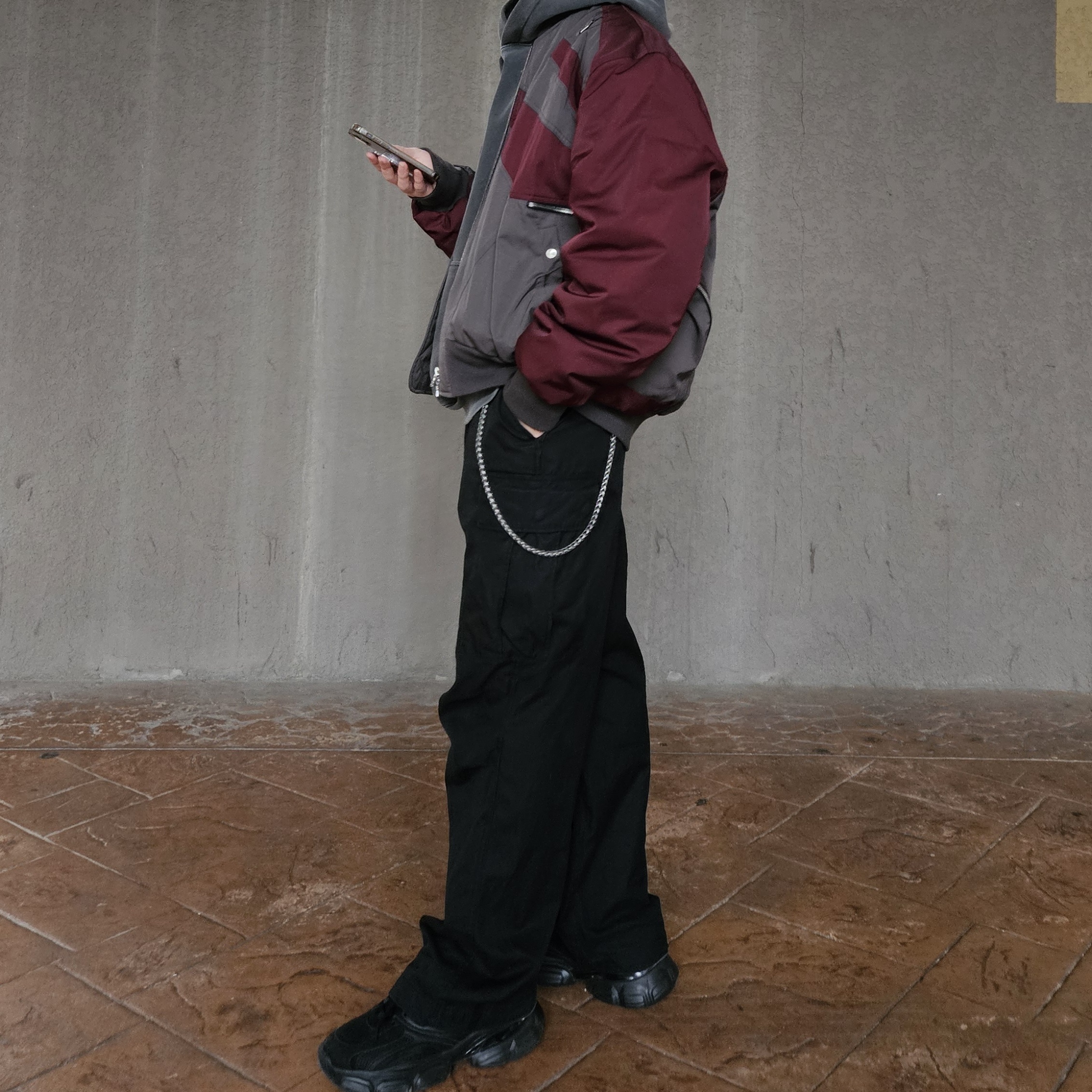 Undermycar x Ohhyunseog Boltume.2 Hardware Combo Flight Jacket Cordovan - 22SS 착용 스타일 - 3